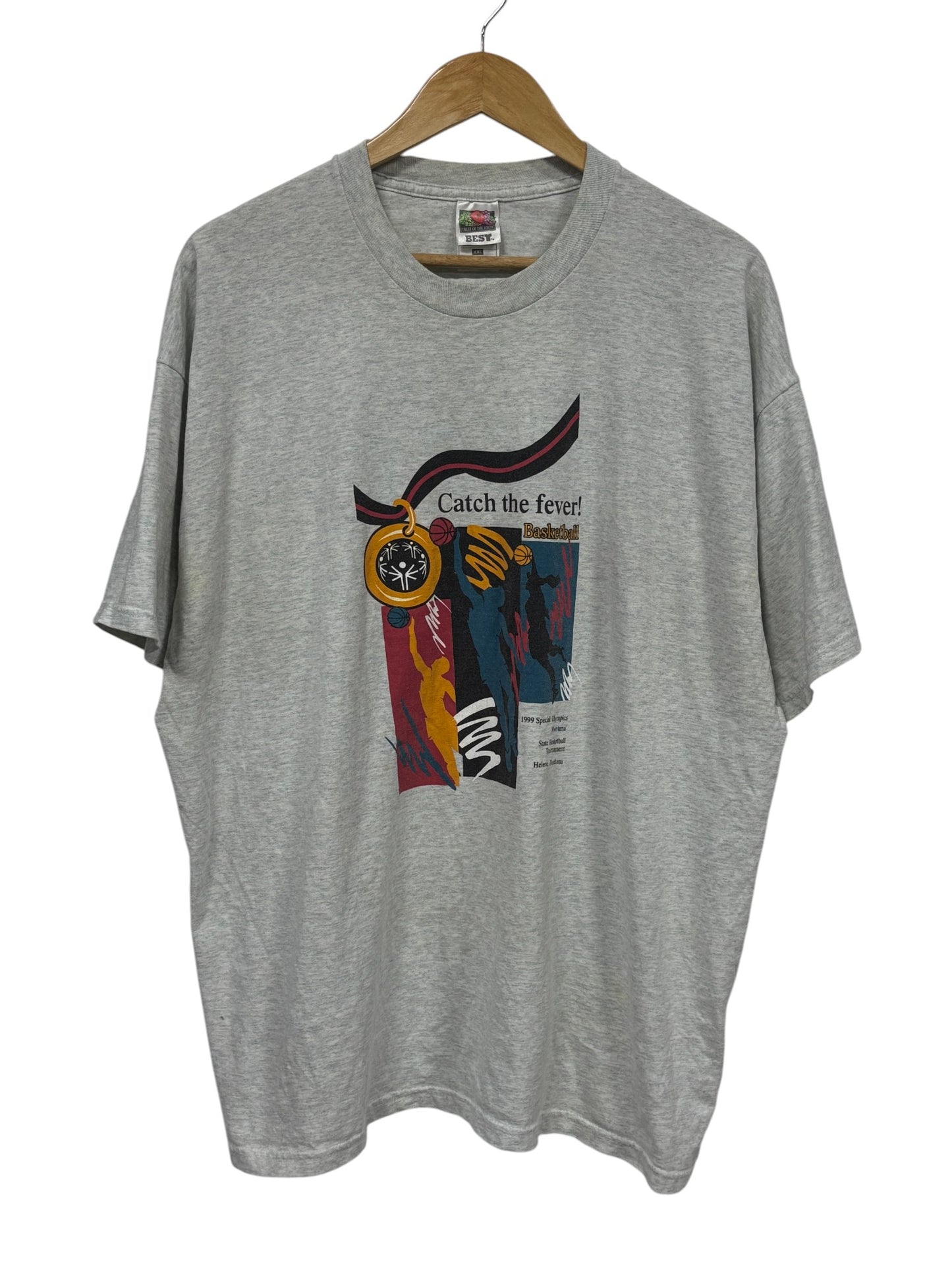 Vintage 1999 Montana Special Olympics Basketball Graphic Tee Size XXL