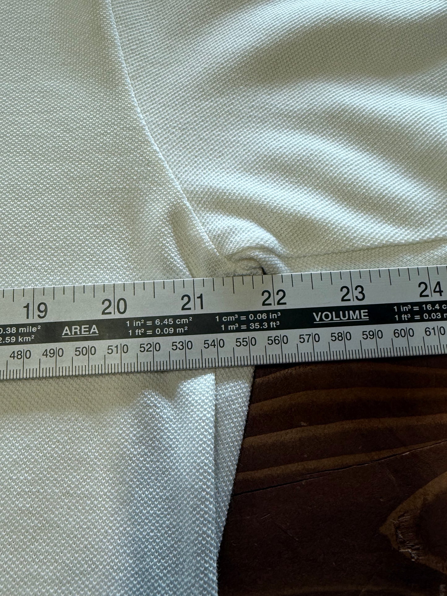 Vintage 90's White Polo Blank Shirt Size Large