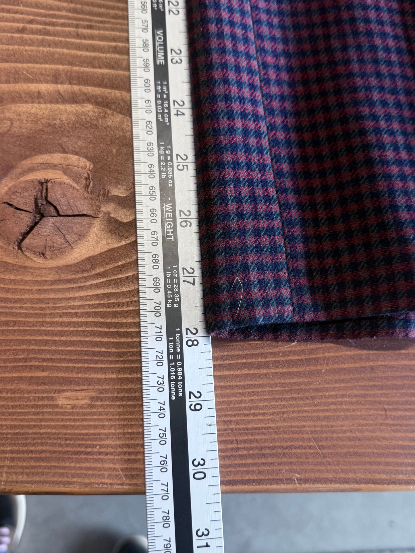 Vintage Pendleton Made in USA Checkered Trouser Pants Size 30x28