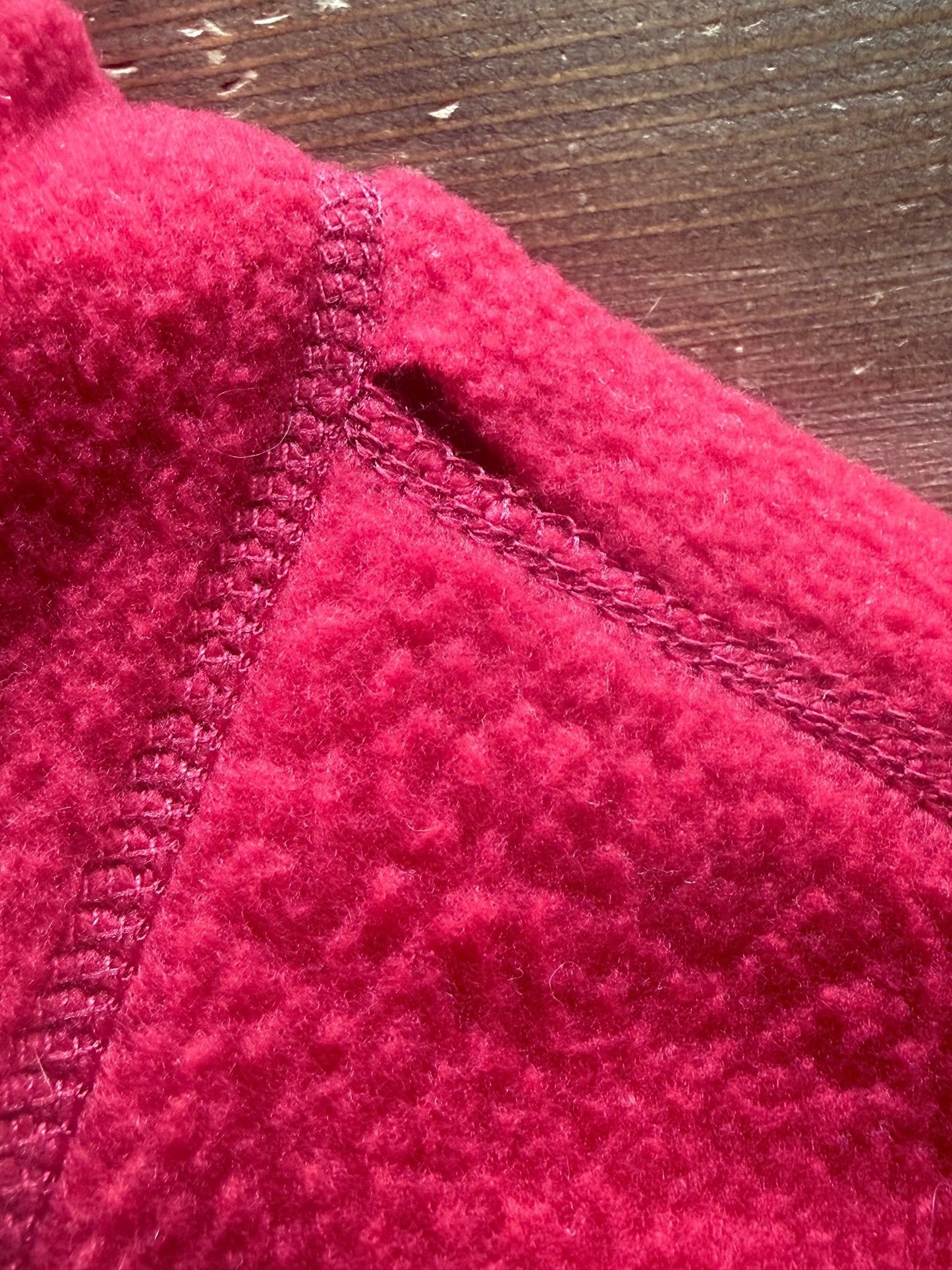 Vintage 90's Patagonia Made in USA Red Synchilla Fleece Vest Size Large