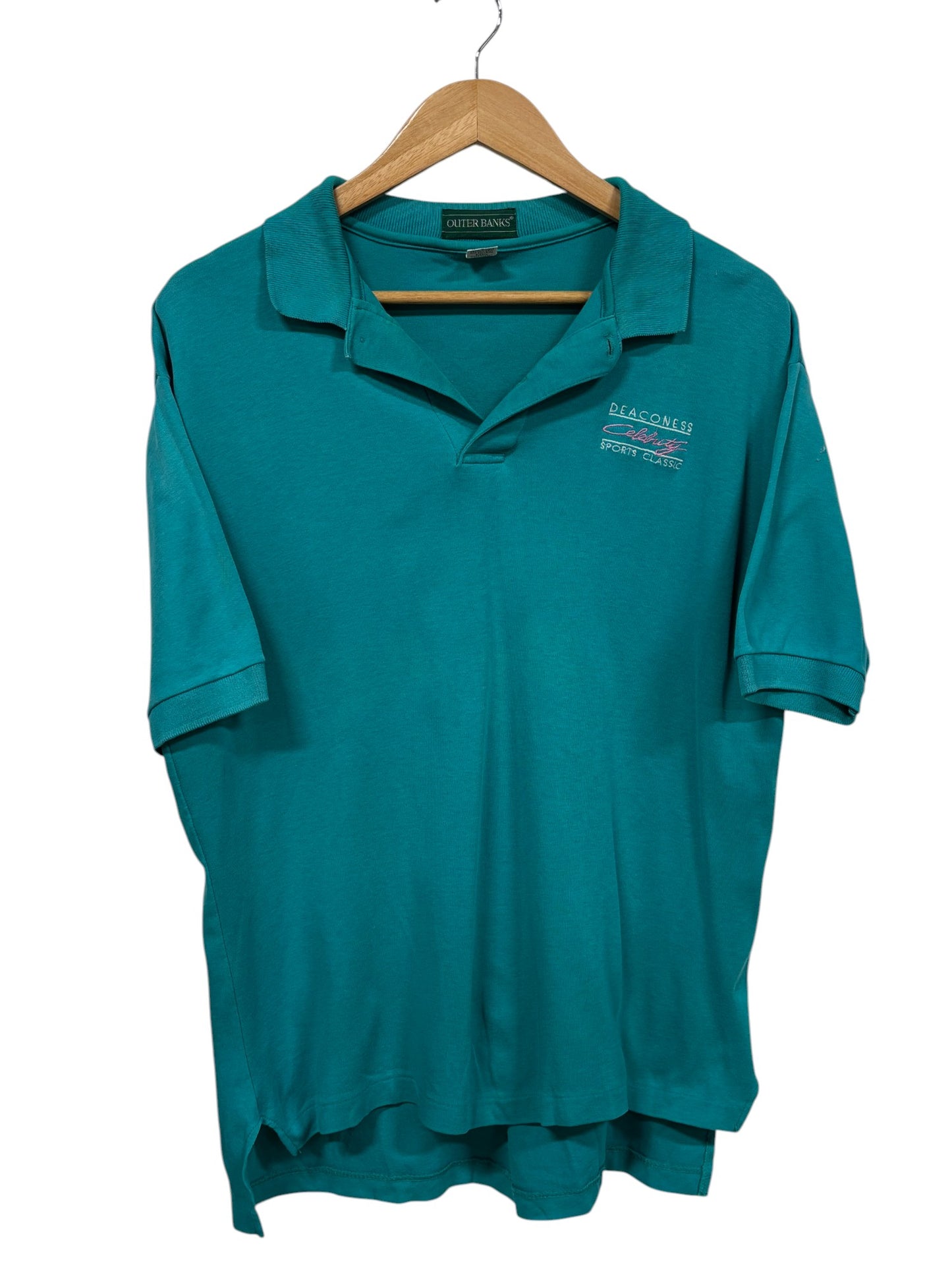 Vintage 90's Deaconess Celebrity Sports Classic Golf Polo Shirt Size Large