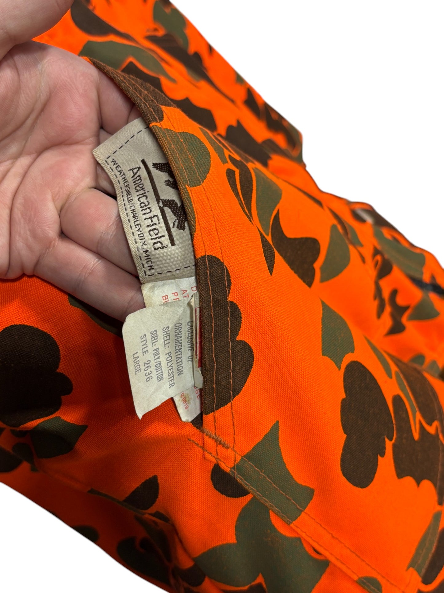 Vintage American Field Reversible Hunting Camo Jacket Size Large