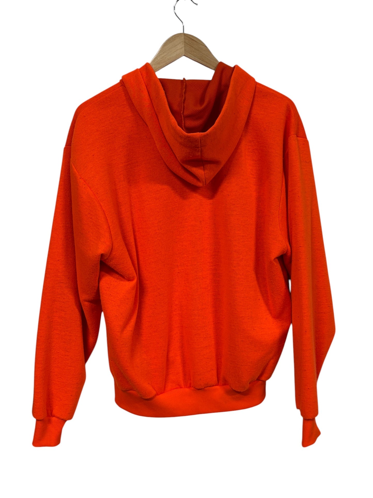 Vintage 80's Sno King Hunters Orange Zip Up Hoodie Size XL