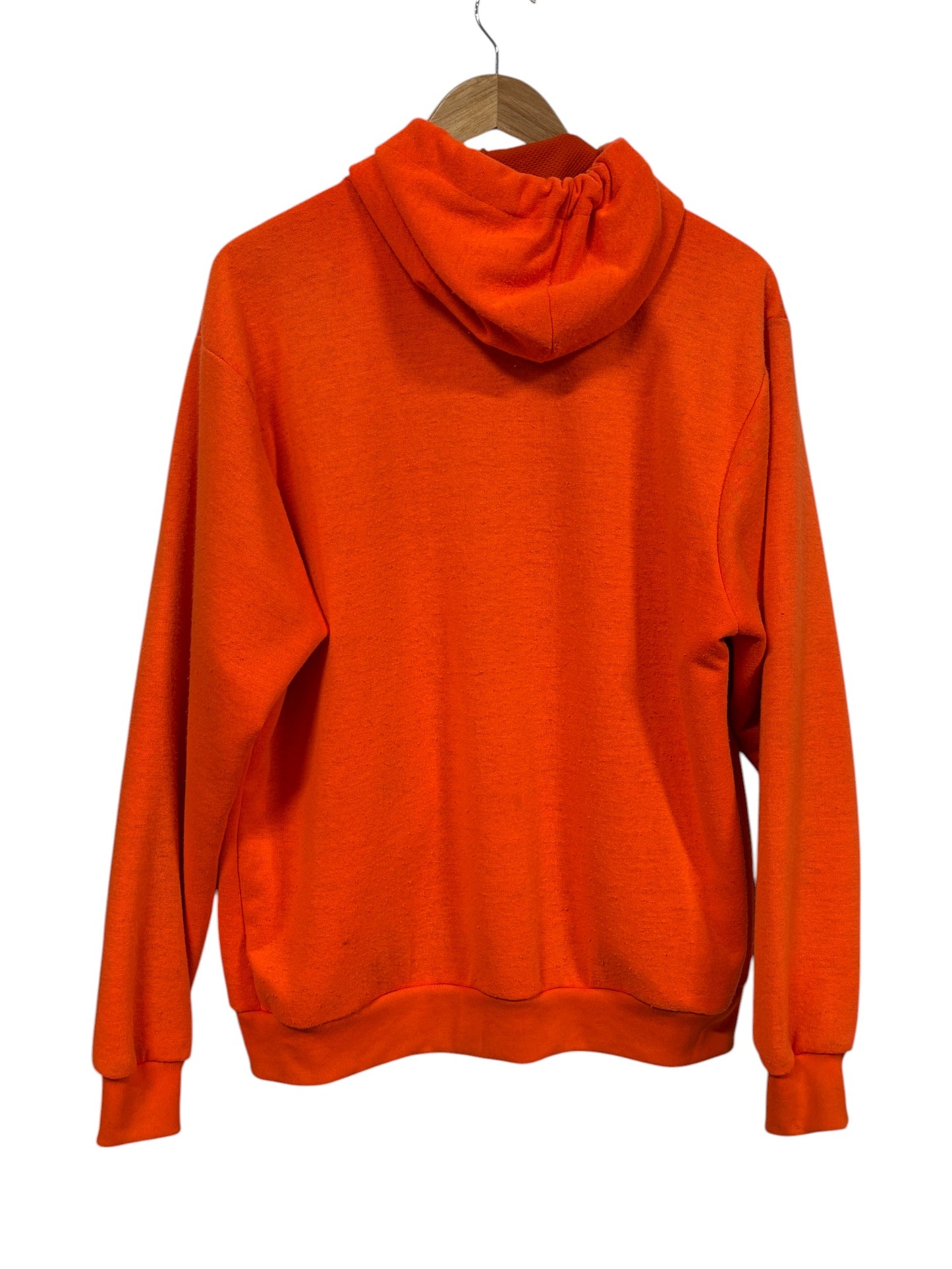 Vintage 80's Sno King Hunters Orange Zip Up Hoodie Size XL
