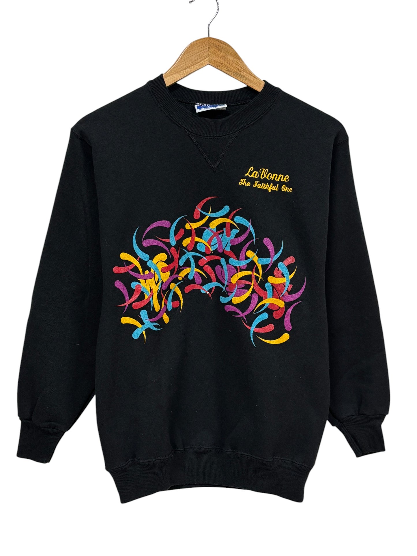 Vintage 90's La Vonne Faithful One Graphic Sweater Size Medium