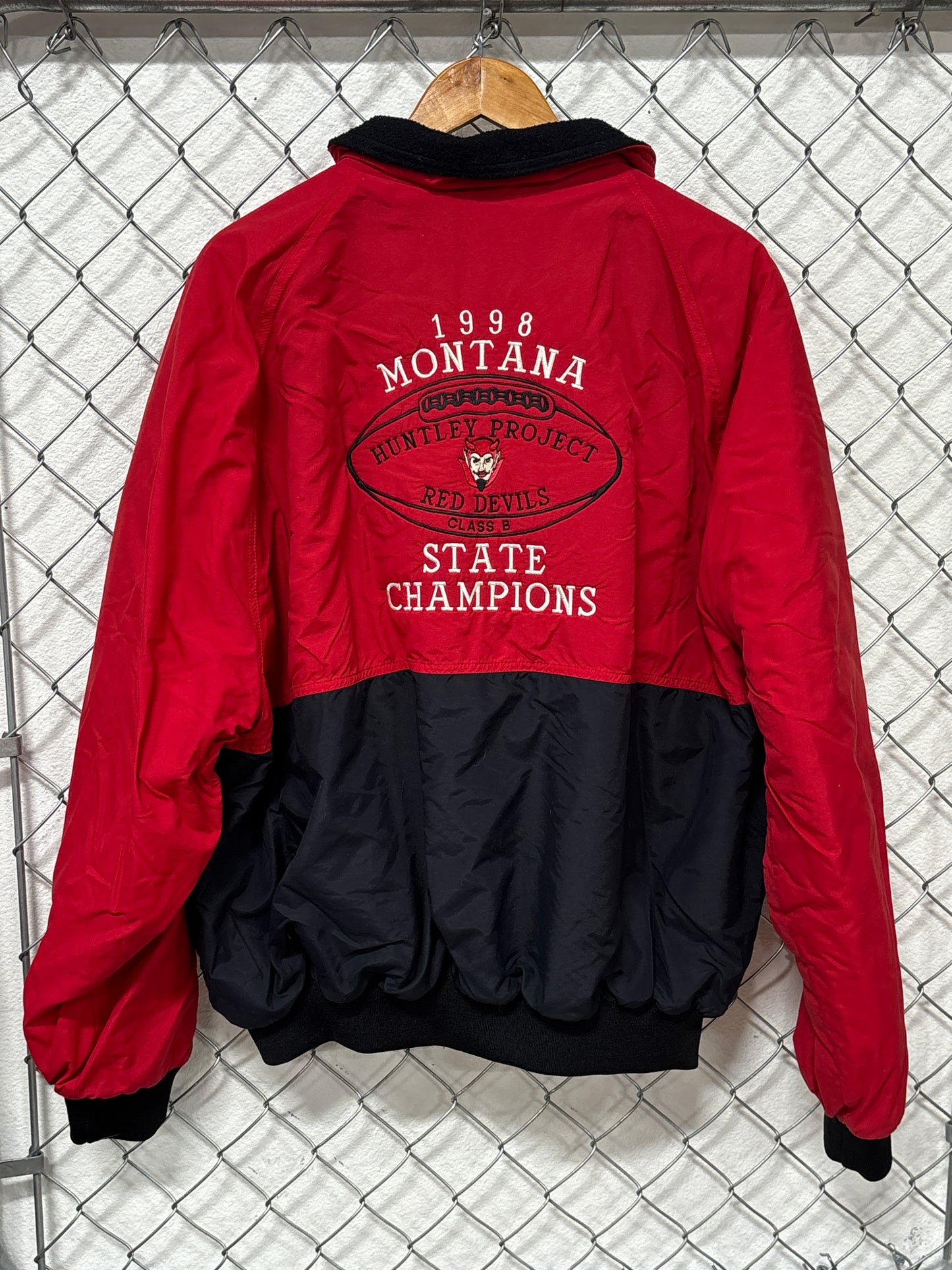 Vintage 1998 Huntley Montana State Champions Jacket Size XXL