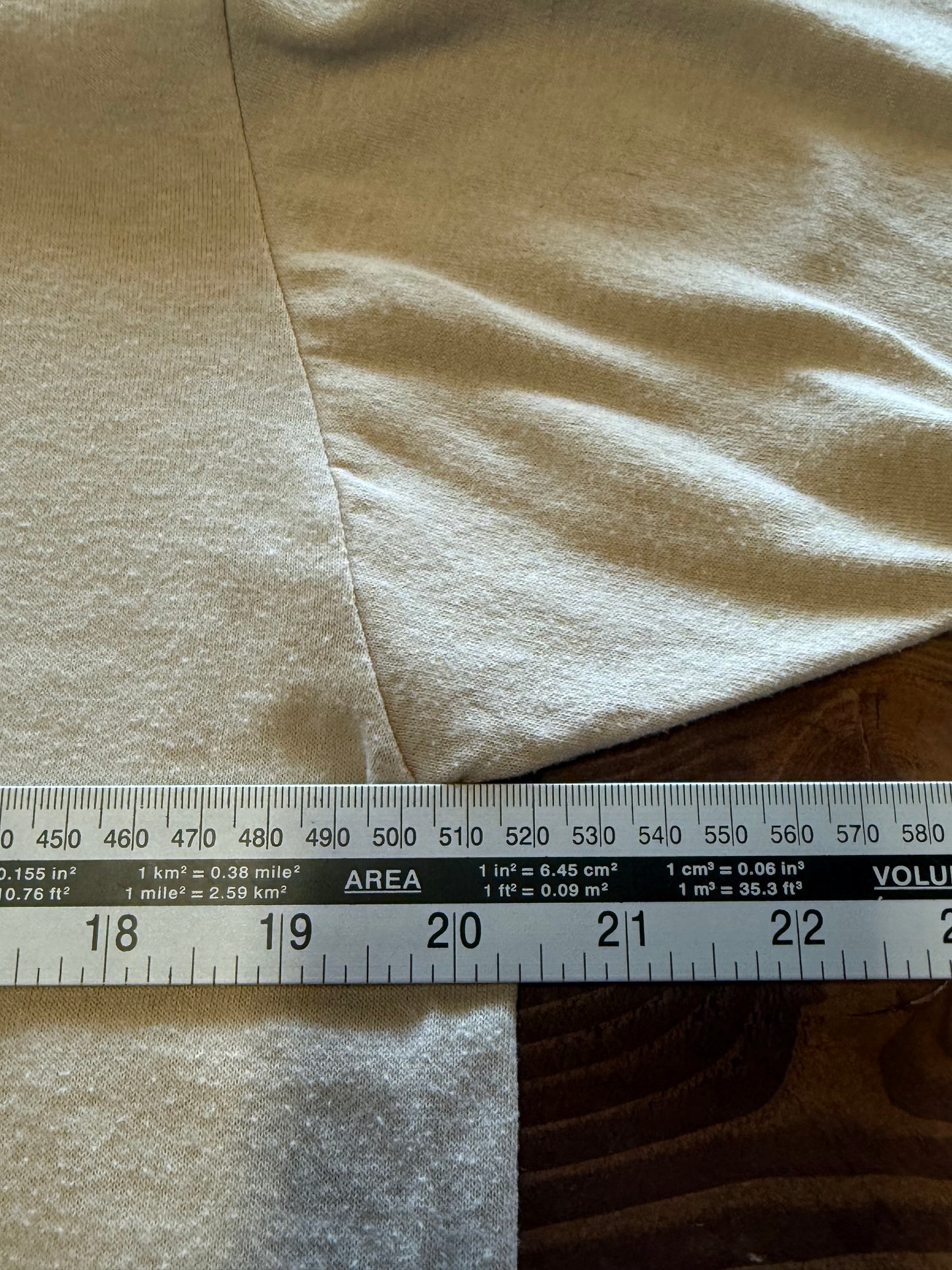 Vintage 90's Jerzees Brown Blank Tee Size Large