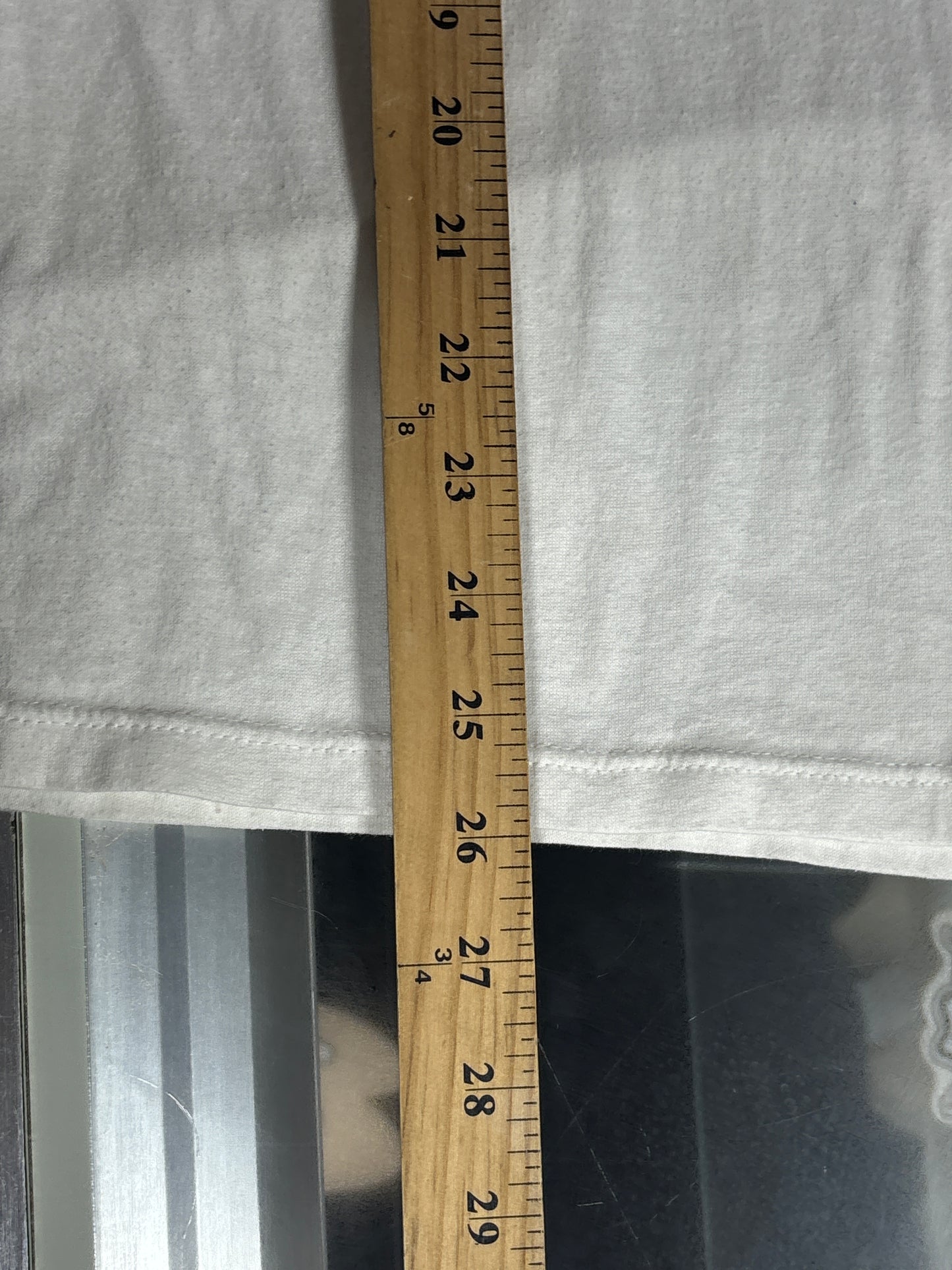 Vintage 80's Navy Logo Ringer Graphic Tee Size XL