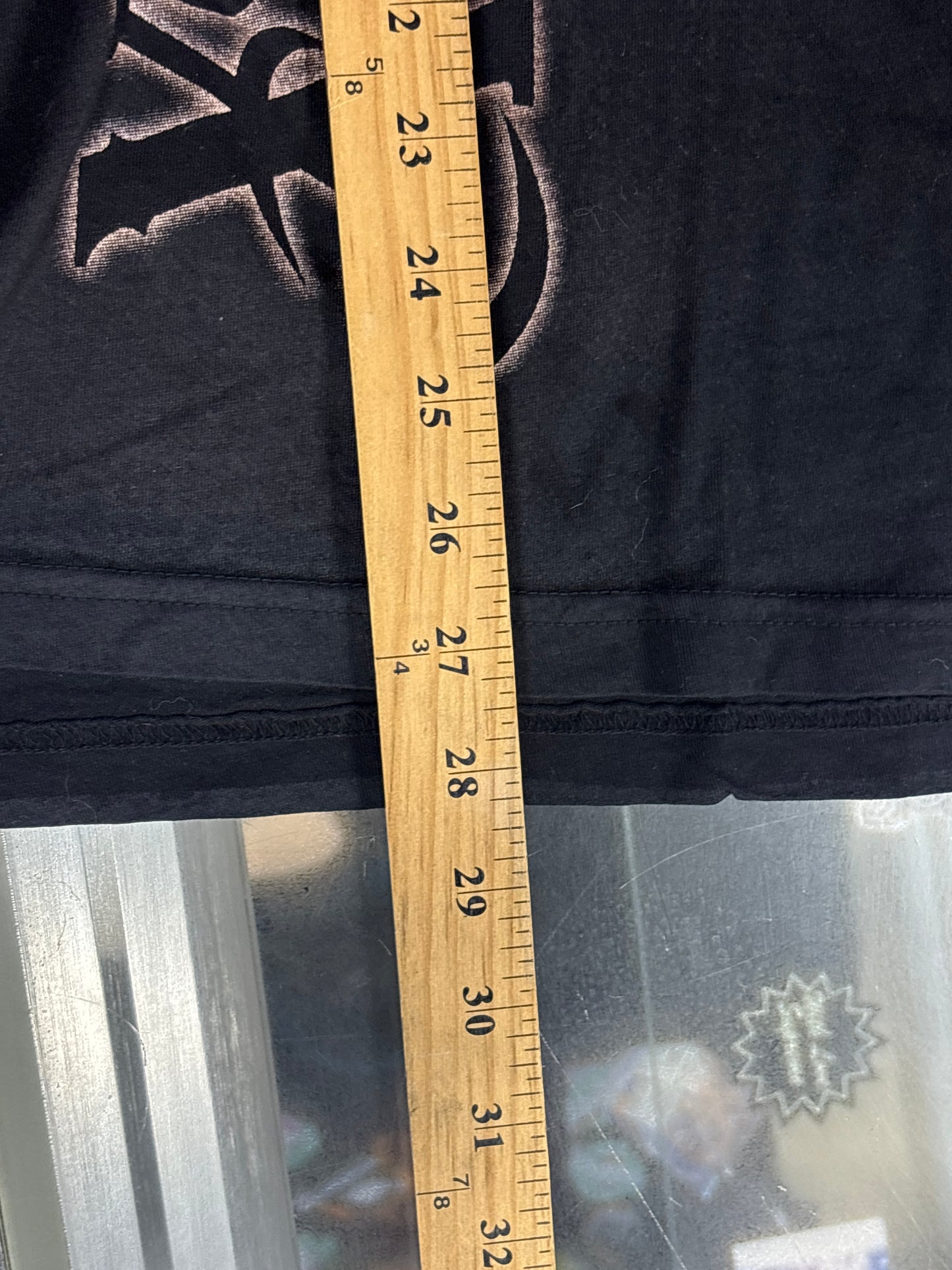 Vintage Y2K Affliction Style Xtreme Couture Cross Big Print Tee Size Large