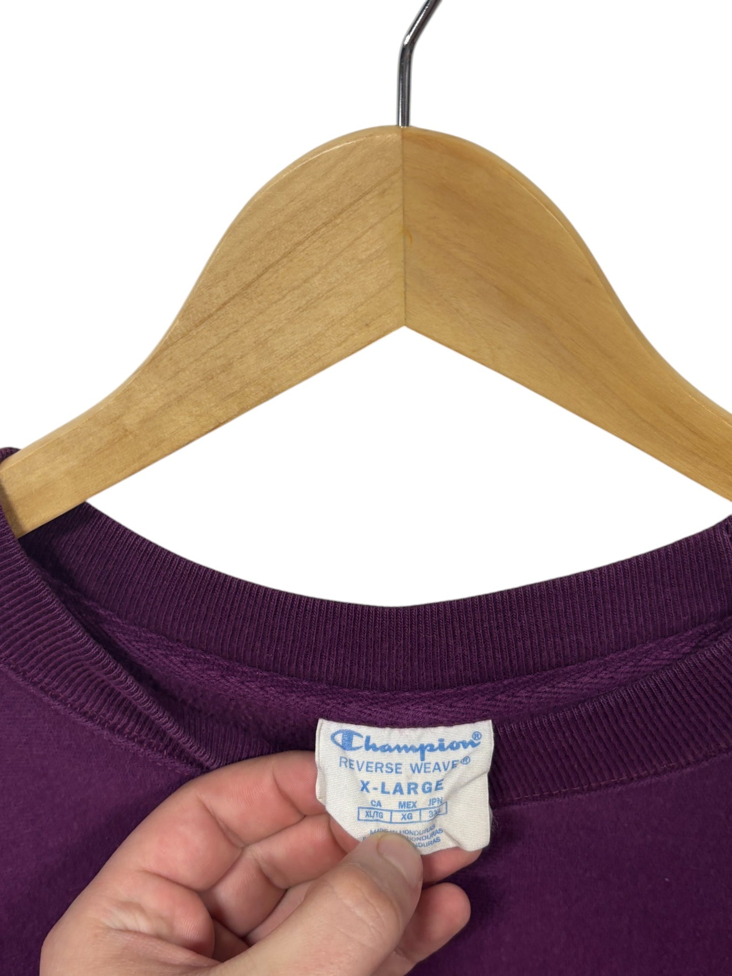 Champion Reverse Weave Dark Purple Crewneck Sweater Size XL