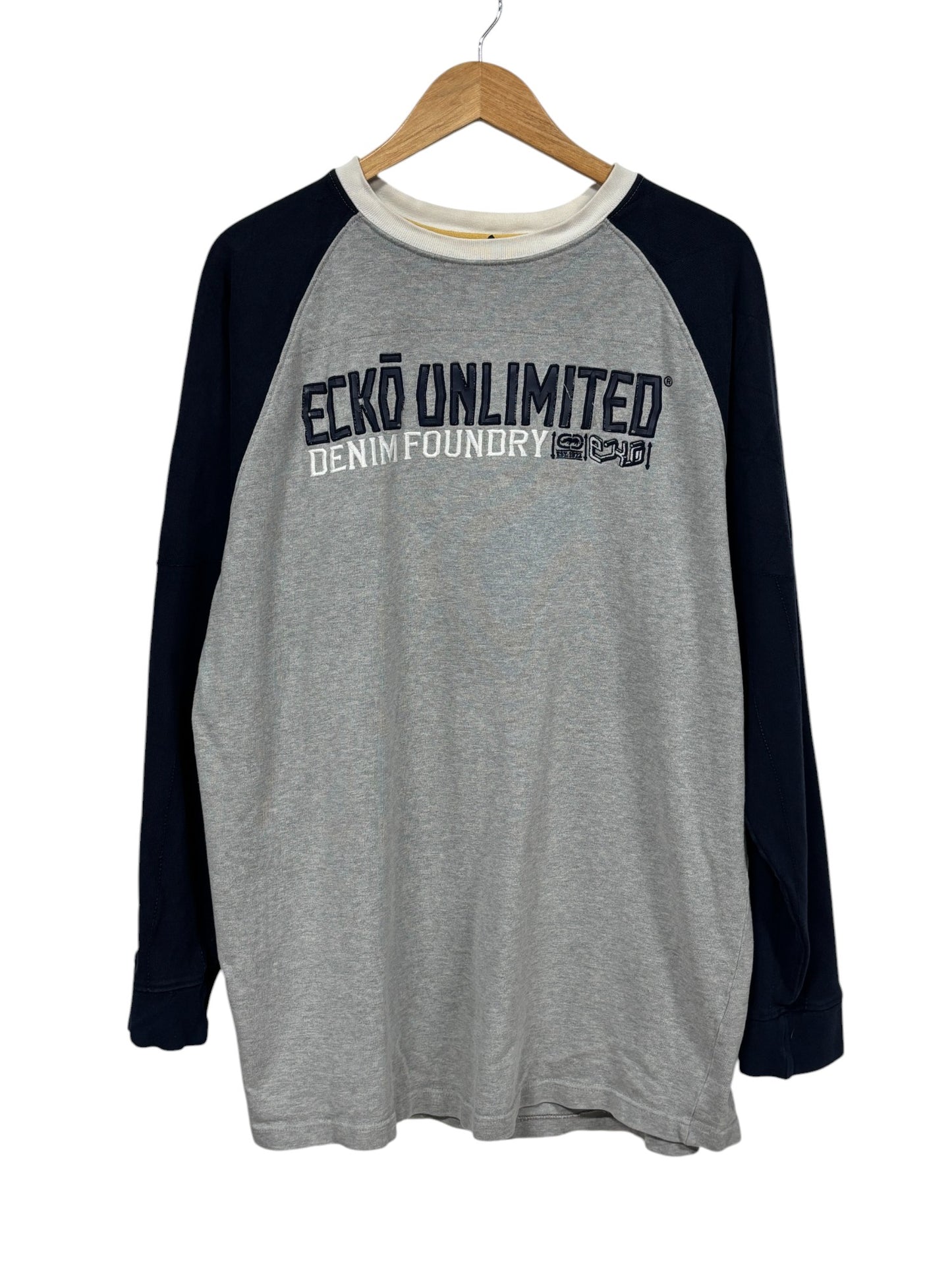Vintage Y2K Ecko Unlimited Spell Out Crewneck Sweater Size XL
