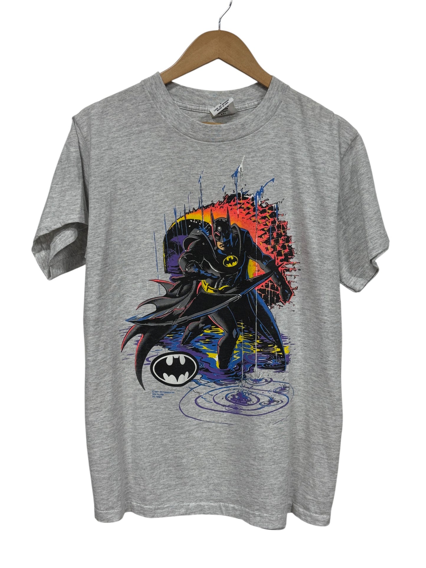 Vintage 1991 SSI Batman Dark Knight Comic Book Graphic Tee Size Large