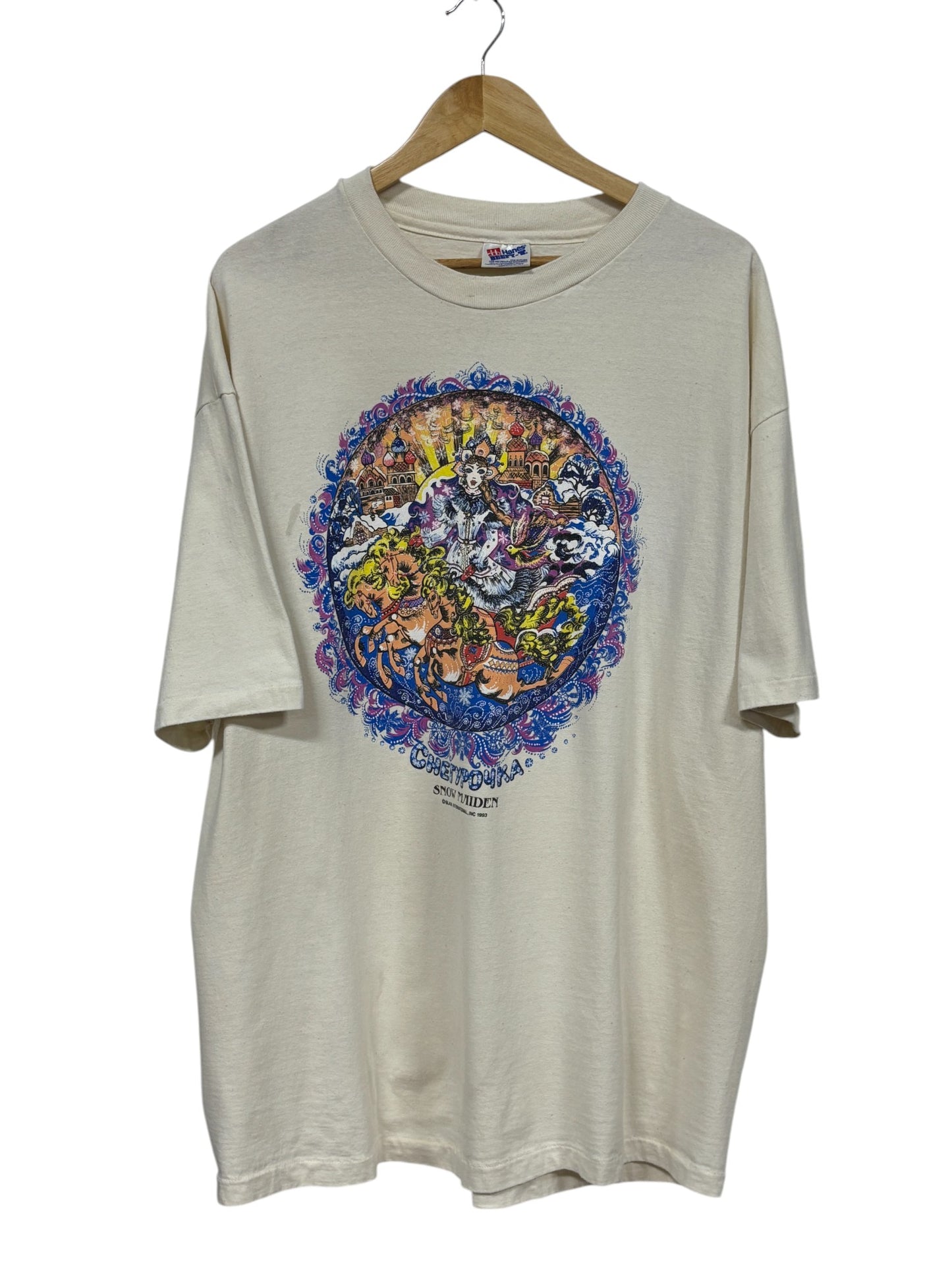 Vintage 1993 Russian Opera Snow Maiden Graphic Tee Size XXL