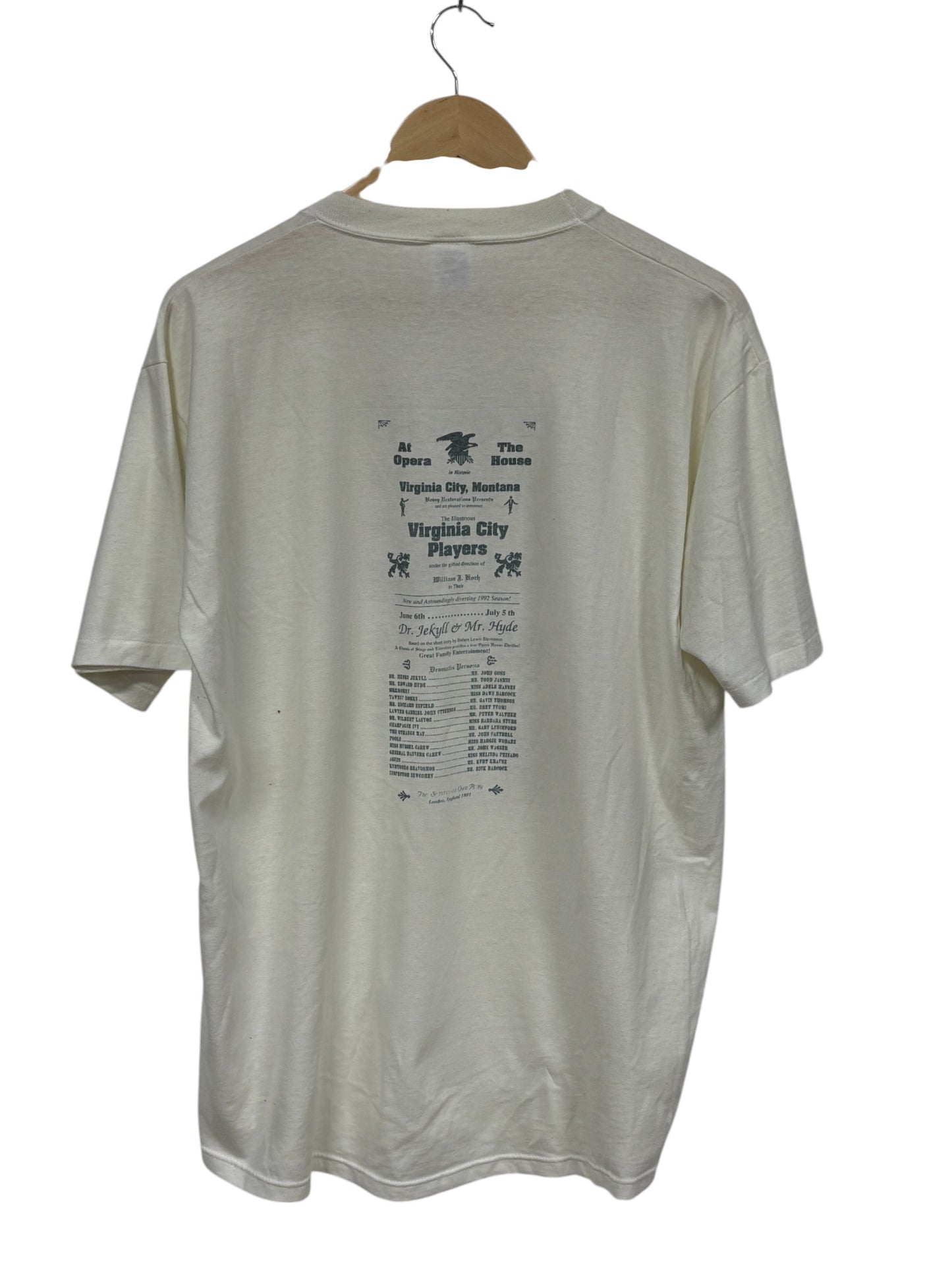 Vintage 90's Virginia City Montana Opera House Tee Size XL