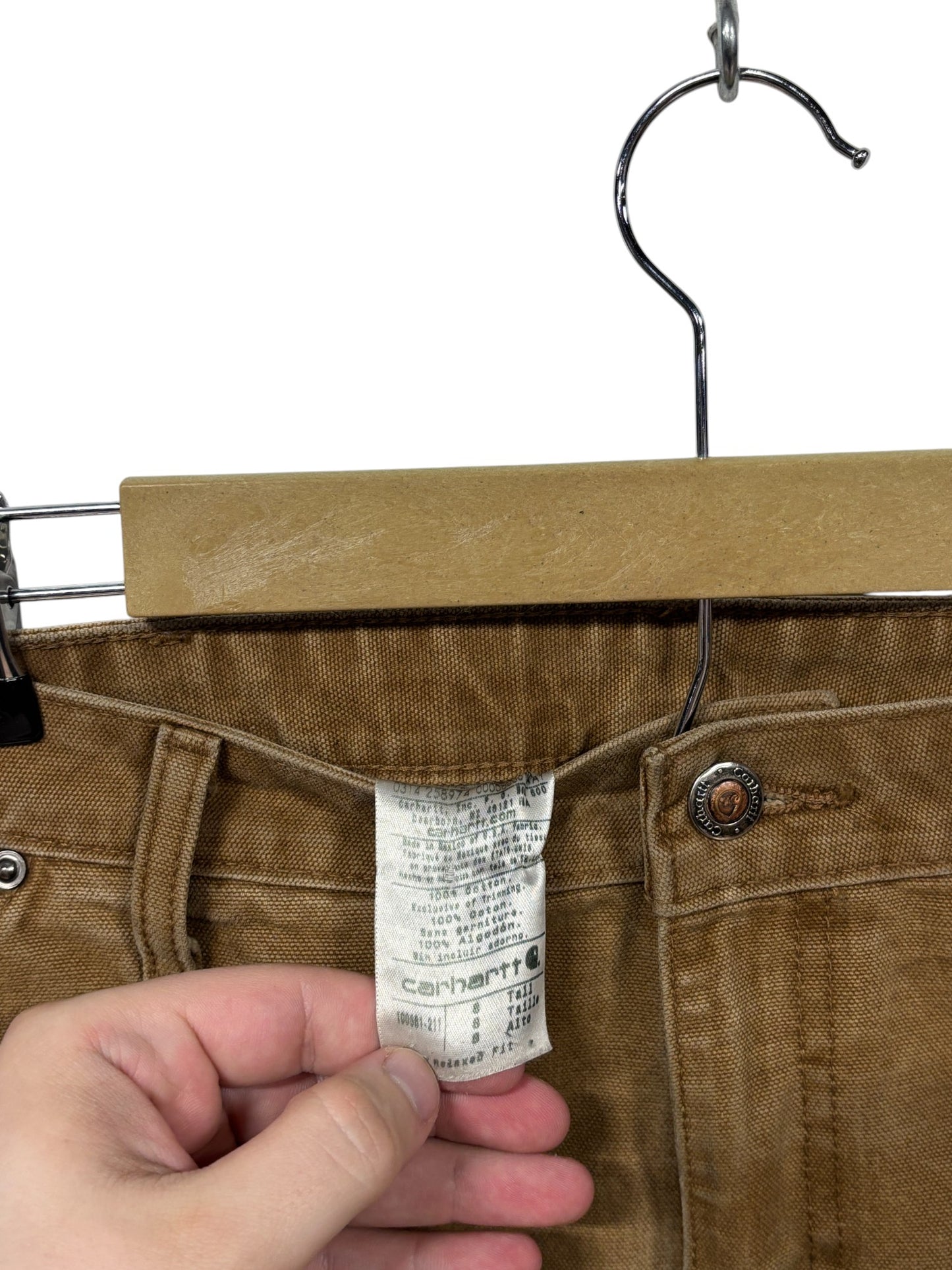 Carhartt Brown Double Knee Carpenter Pants Size 34x32