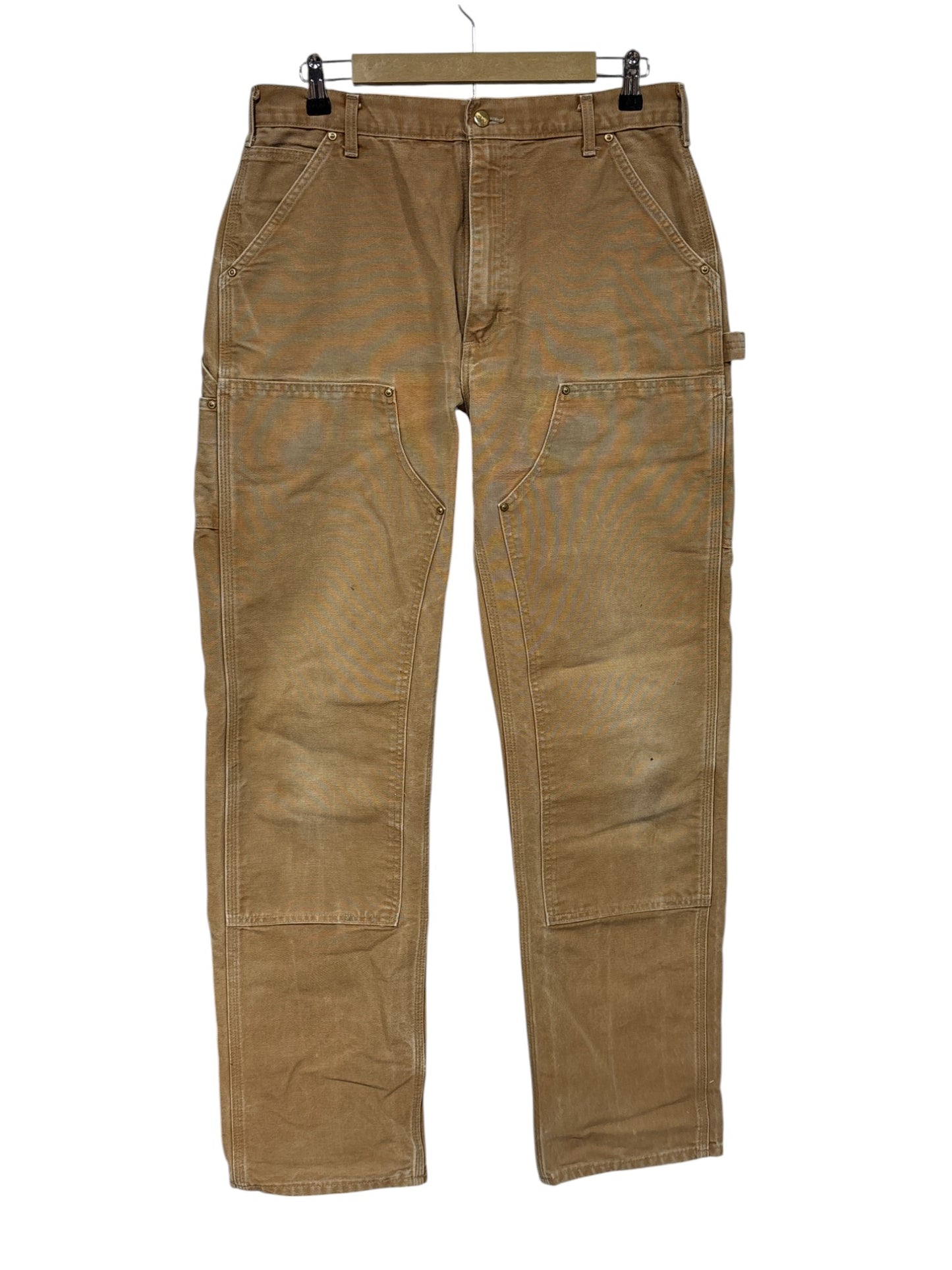 Vintage Carhartt Brown Double Knee Carpenter Pants Size 33x34