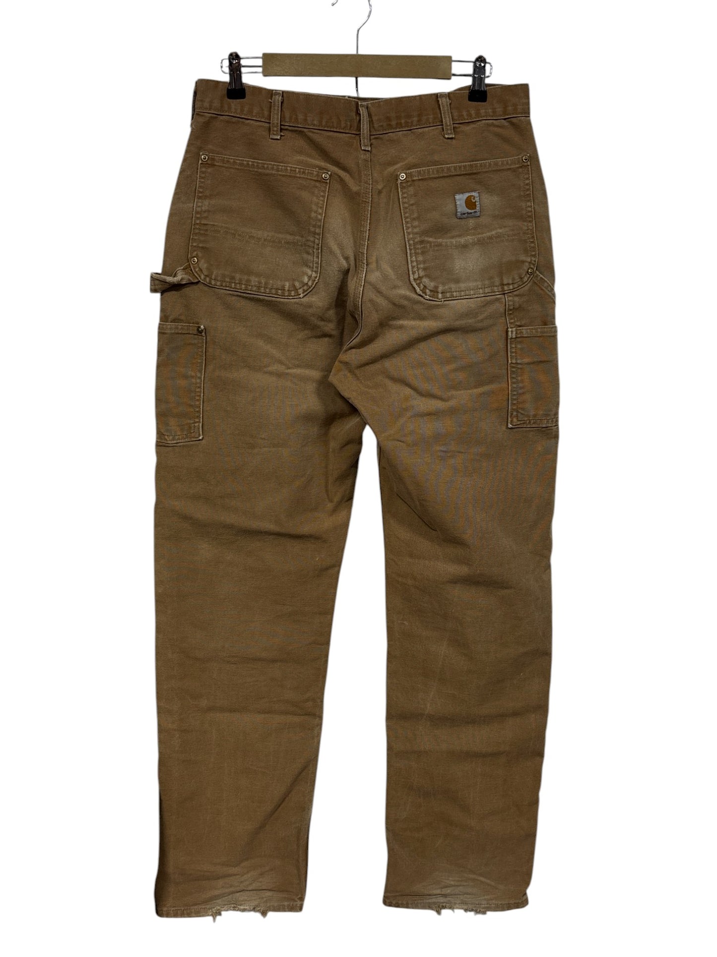 Vintage Carhartt Brown Double Knee Carpenter Pants Size 33x34