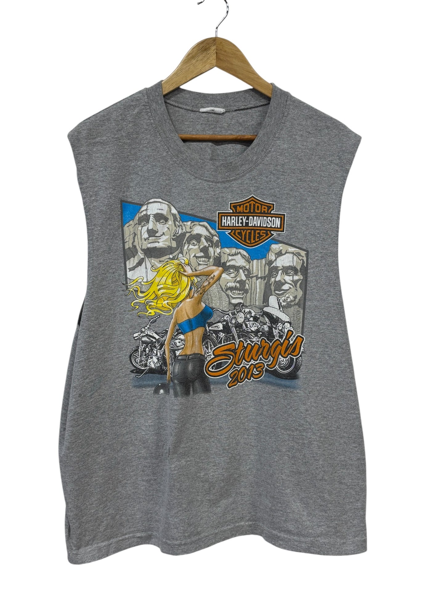 Harley Davidson Sturgis Biker Rally Cutoff Tee Size XL