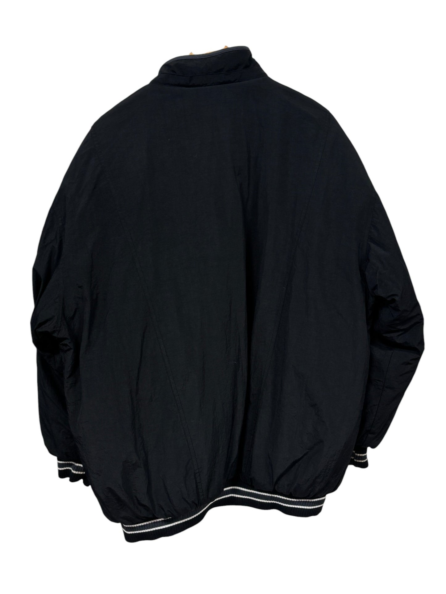 Vintage 90's Starter Minnesota Vikings Black Arm Logo Puffer Jacket Size XL