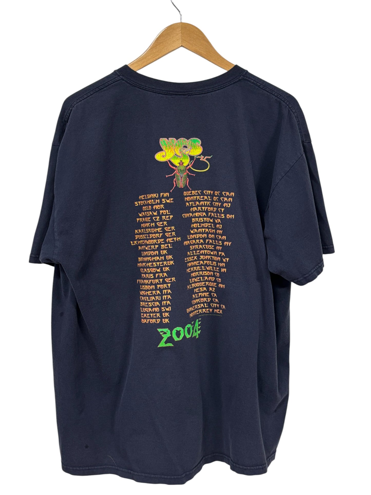 Vintage 00's Yes Band 25th Anniversary Tour Concert Band Tee Size XL