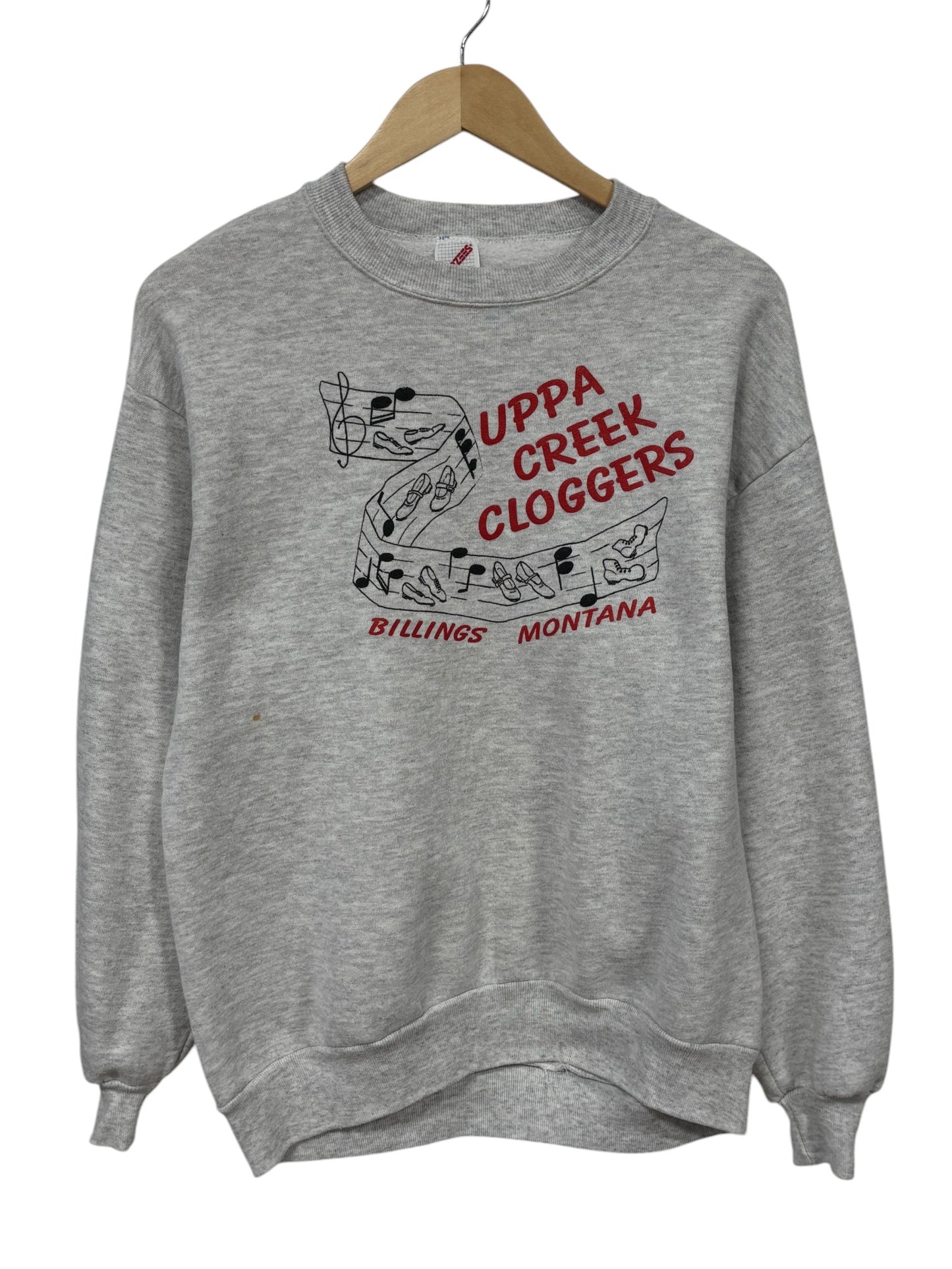 Vintage 90's Uppa Creek Cloggers Billings Montana Sweater Size Large