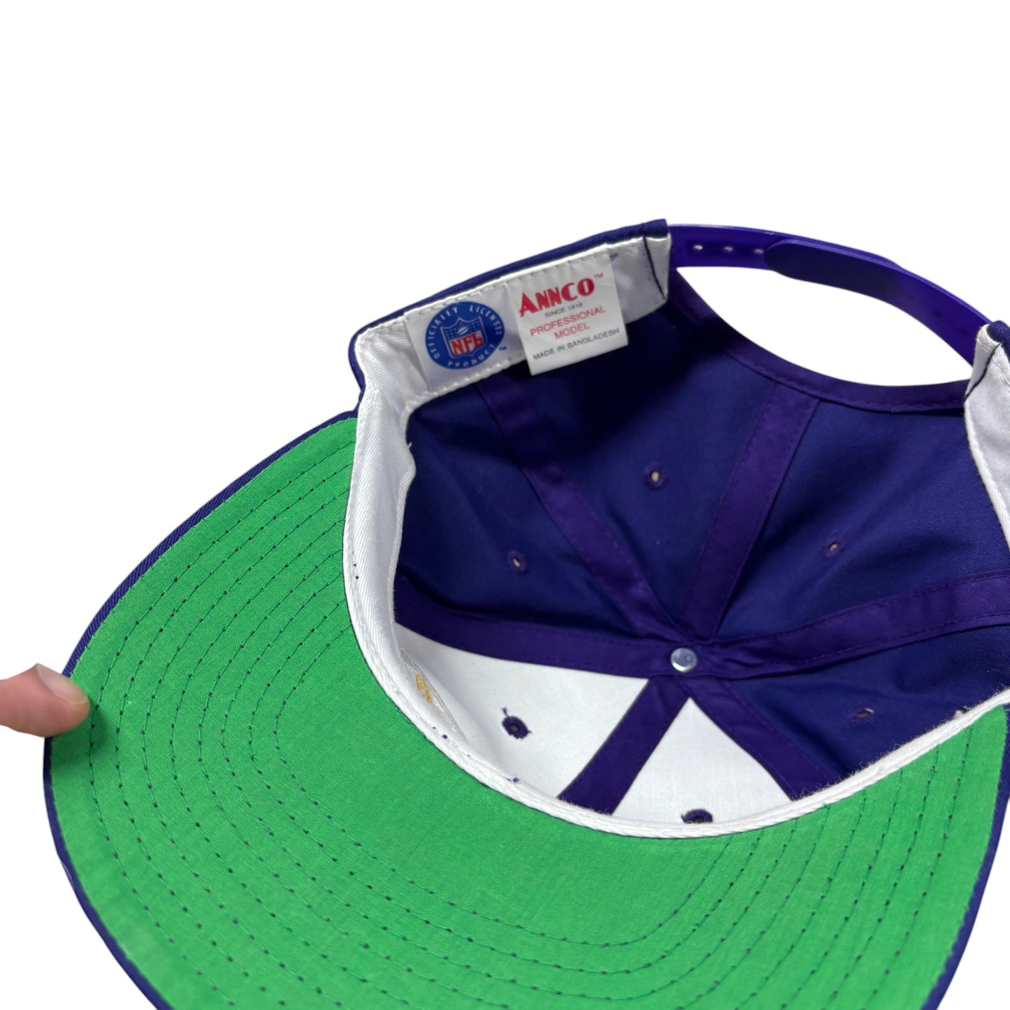 Vintage 90's Annco Minnesota Vikings NFL Logo Snapback Hat