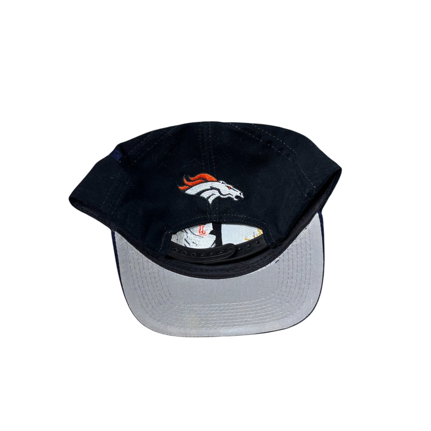 Vintage 90's Drew Pearson QB Club John Elway Denver Broncos Snapback Hat
