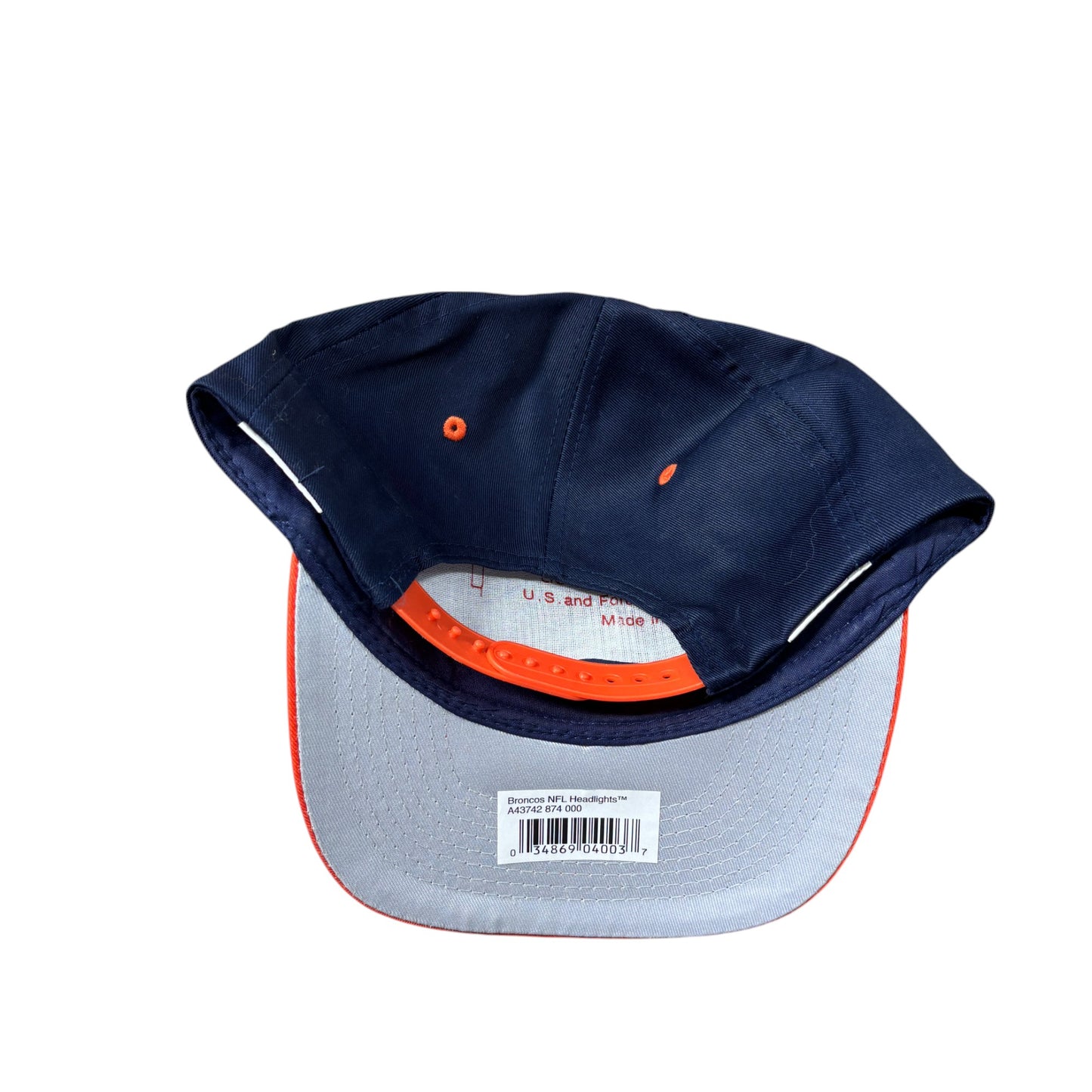 Vintage Logo Athletic Denver Broncos Headlamp Snapback Hat