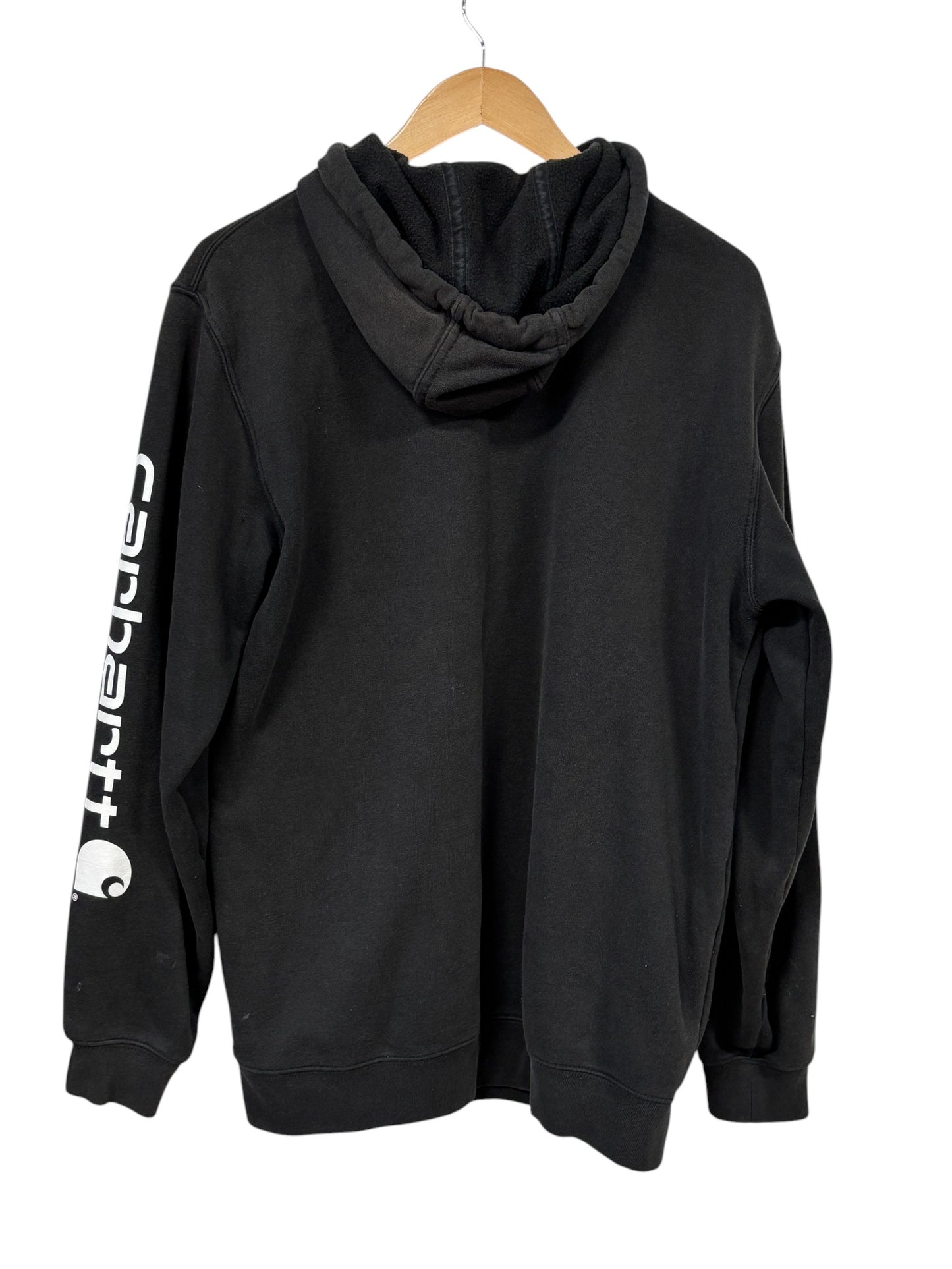Carhartt Classic Black Pullover Hoodie Size Medium