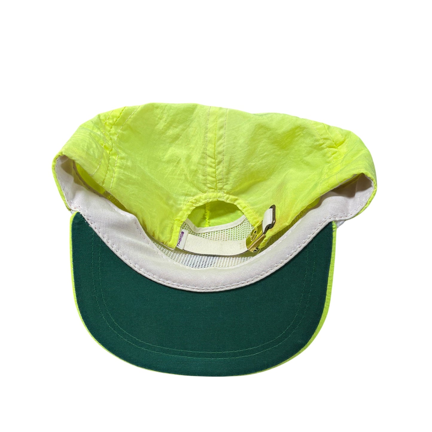 Vintage Neon Green Strapback Hat