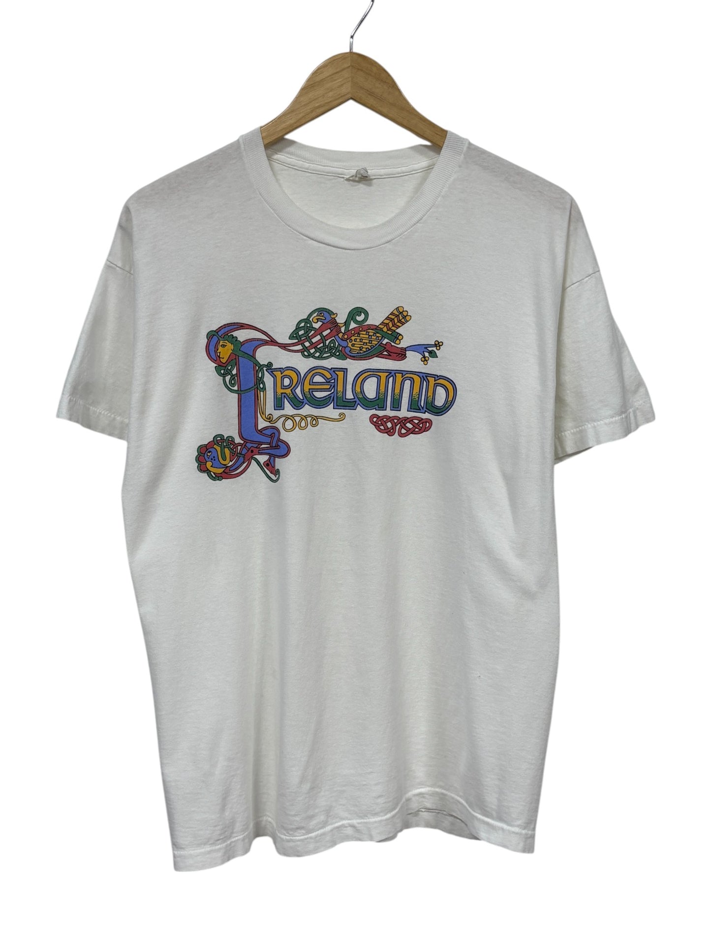 Vintage 90's Ireland Nature Graphic Tee Size XL