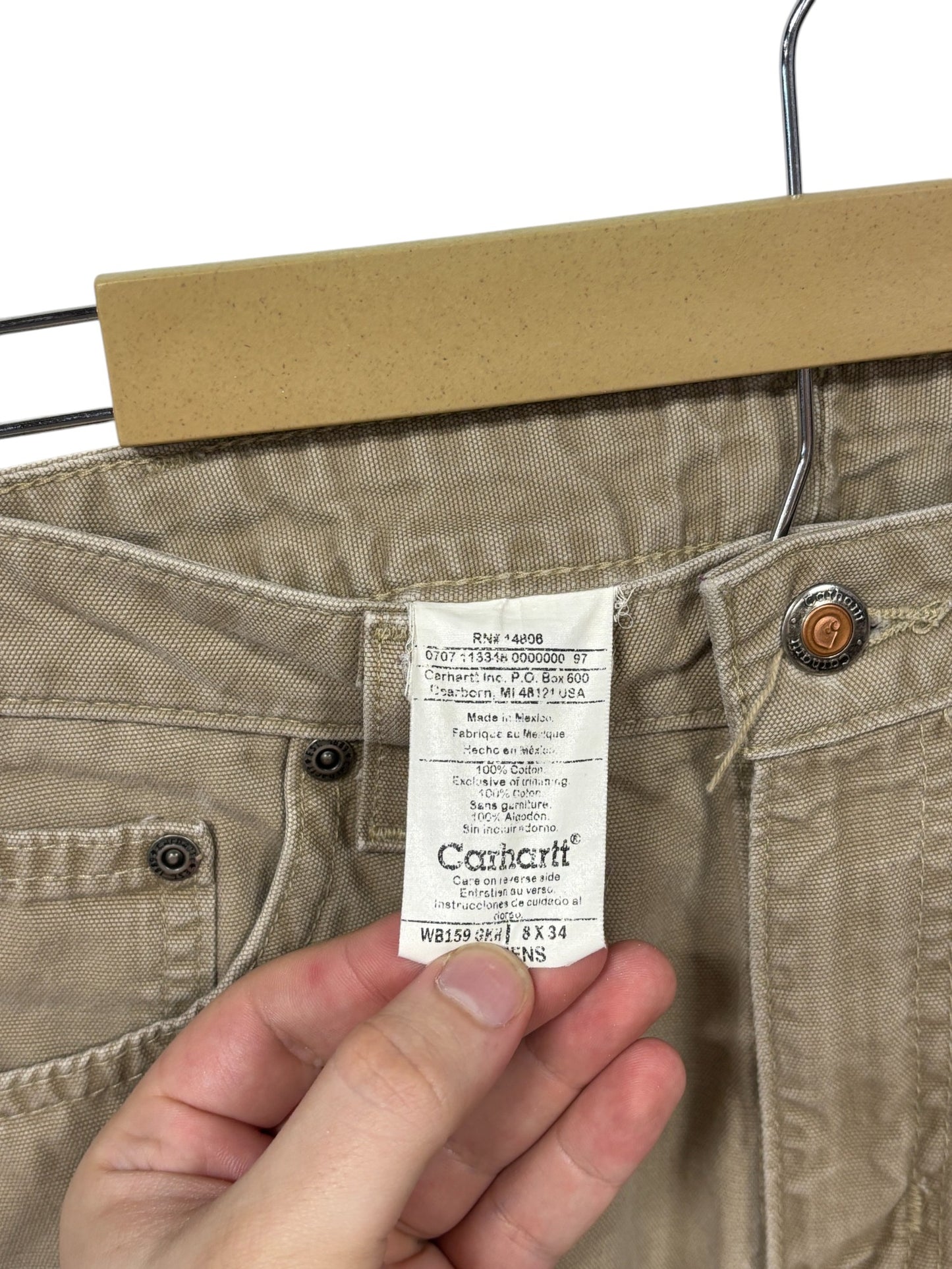 Carhartt Brown Carpenter Pants Size 31x34