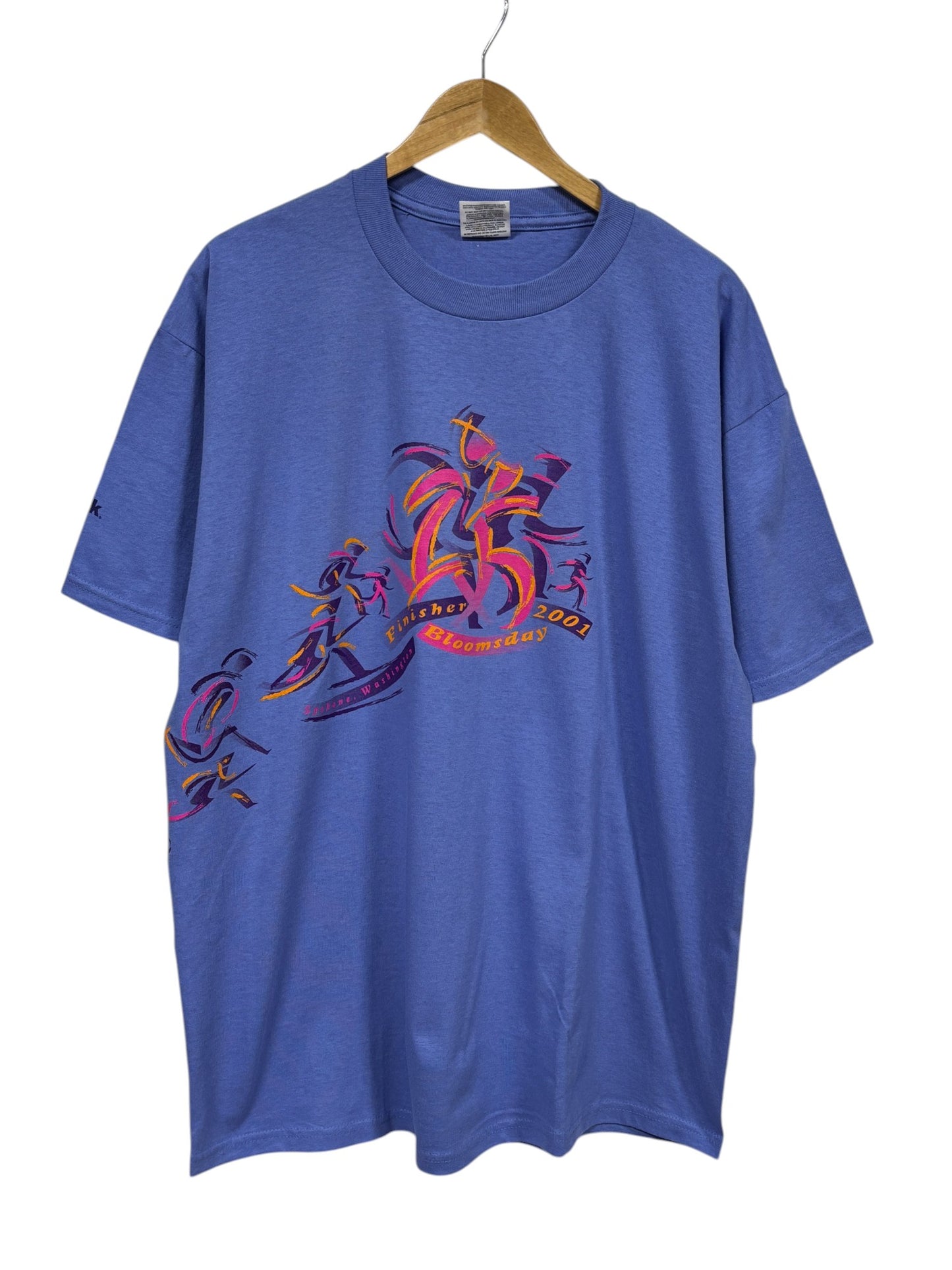 Vintage 2001 Bloomsday Marathon Spokane Washington Graphic Tee Size Large
