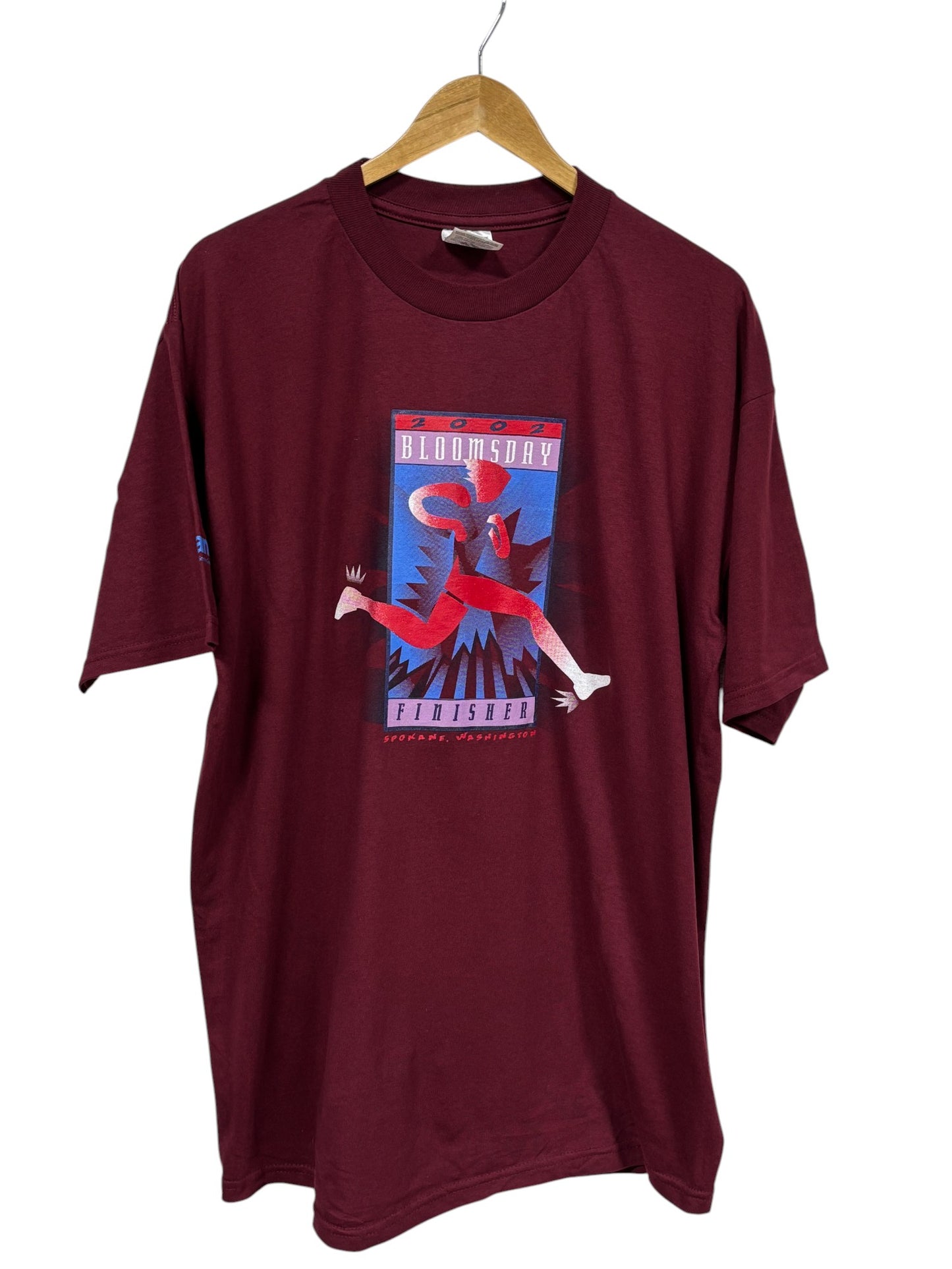 Vintage 2002 Bloomsday Marathon Spokane Washington Graphic Tee Size Large