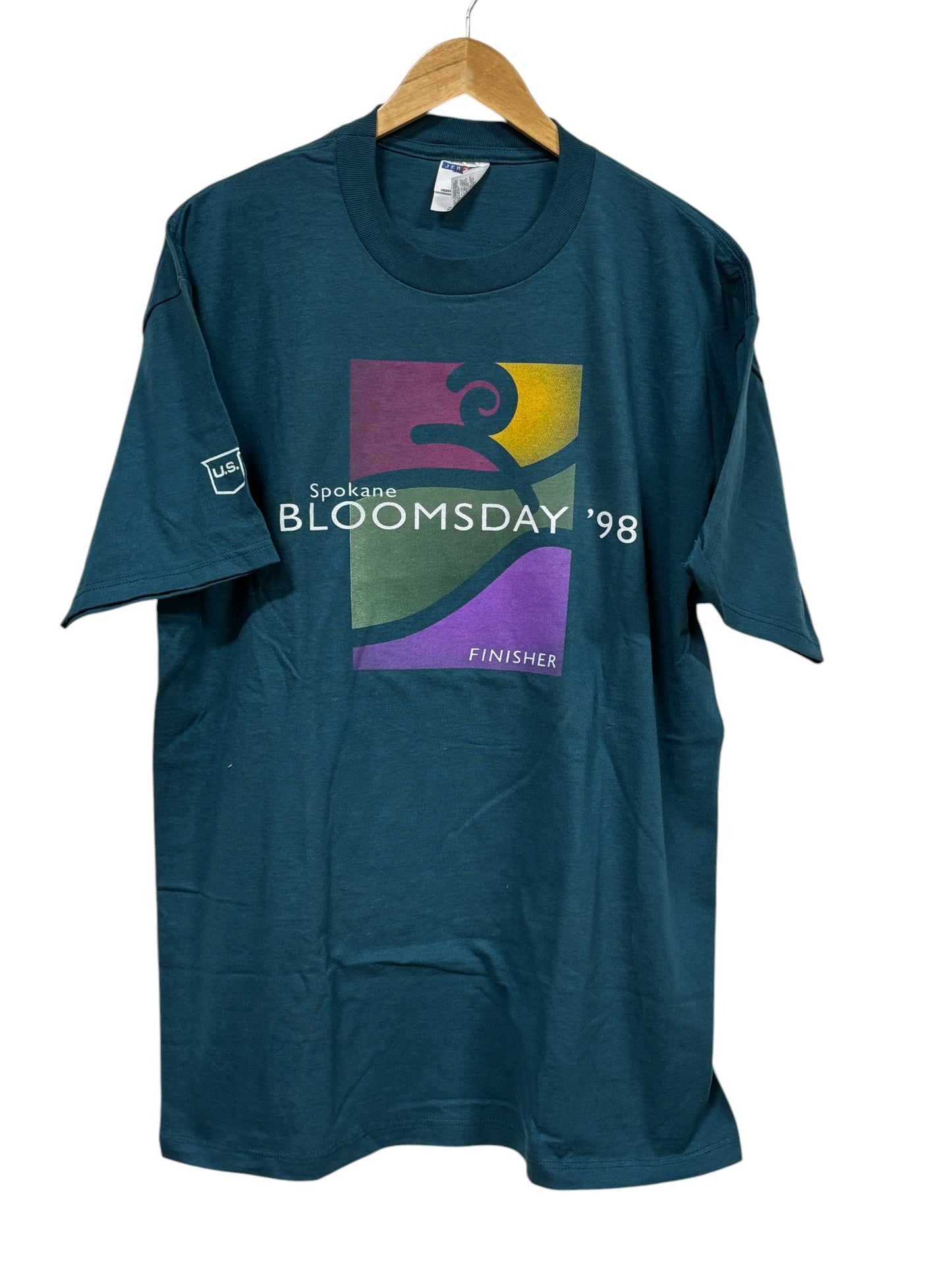 Vintage 1998 Bloomsday Spokane Washington Graphic Tee Size Large