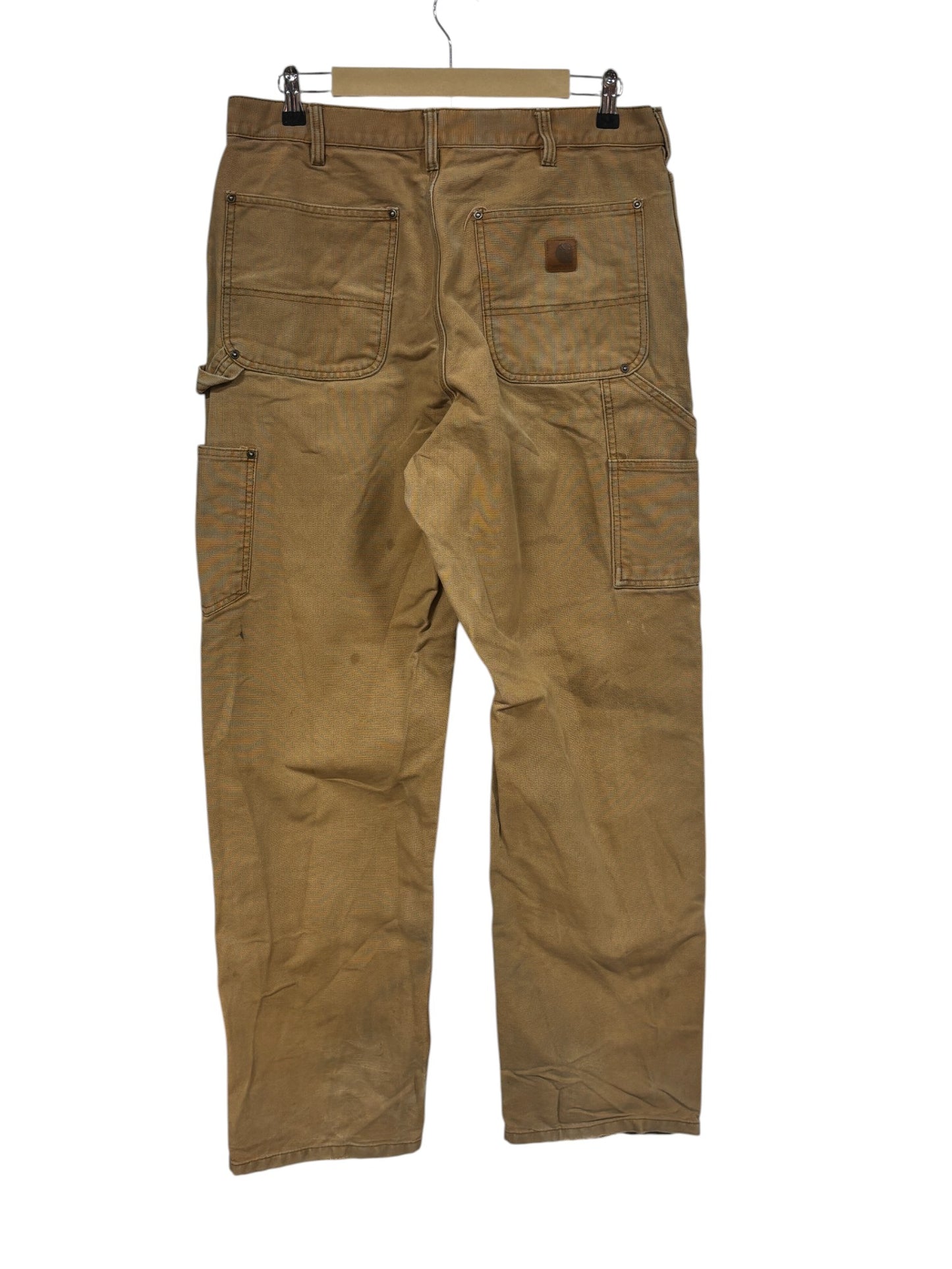 Vintage Carhartt Double Knee Brown Carpenter Pants Size 35x34