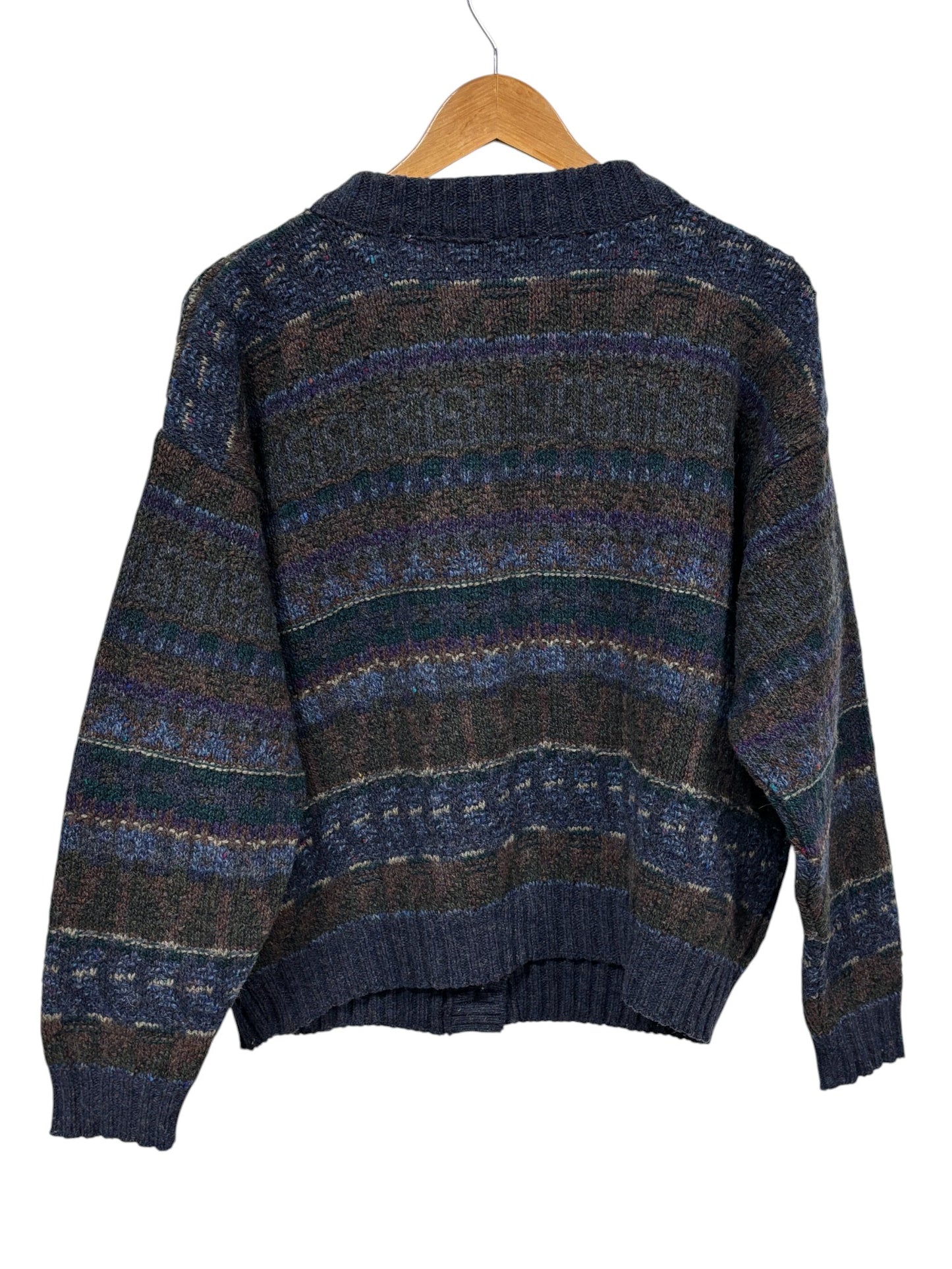 Vintage Alps Womens Knit Button Up Sweater Size XL