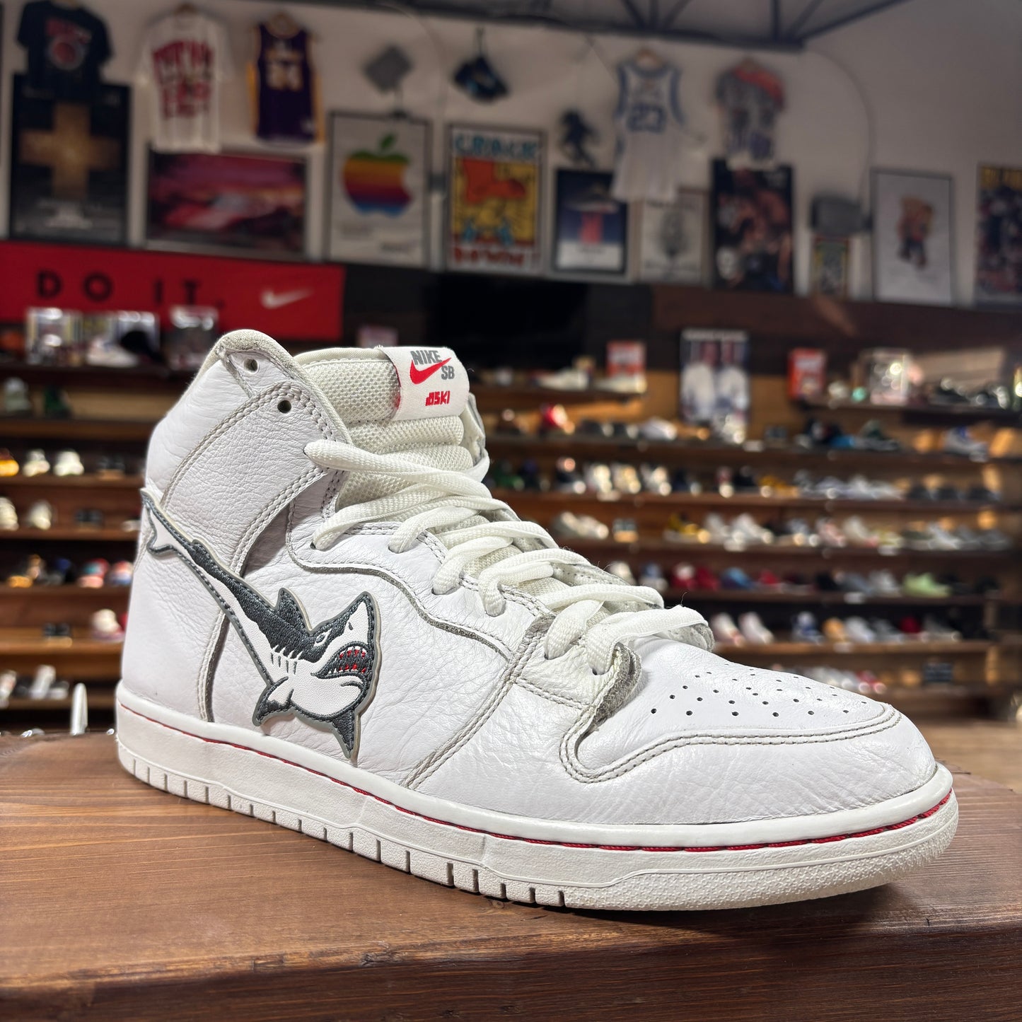 Nike SB Dunk High 'Oski Great White' Size 10