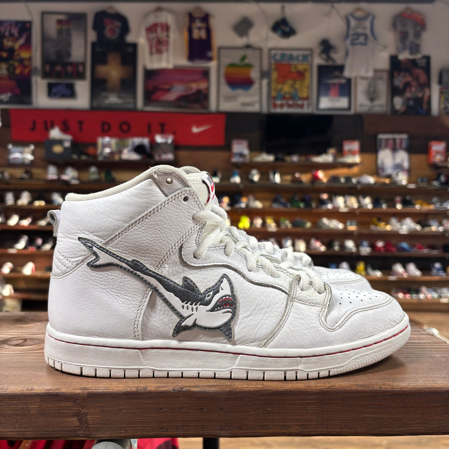 Nike SB Dunk High 'Oski Great White' Size 10