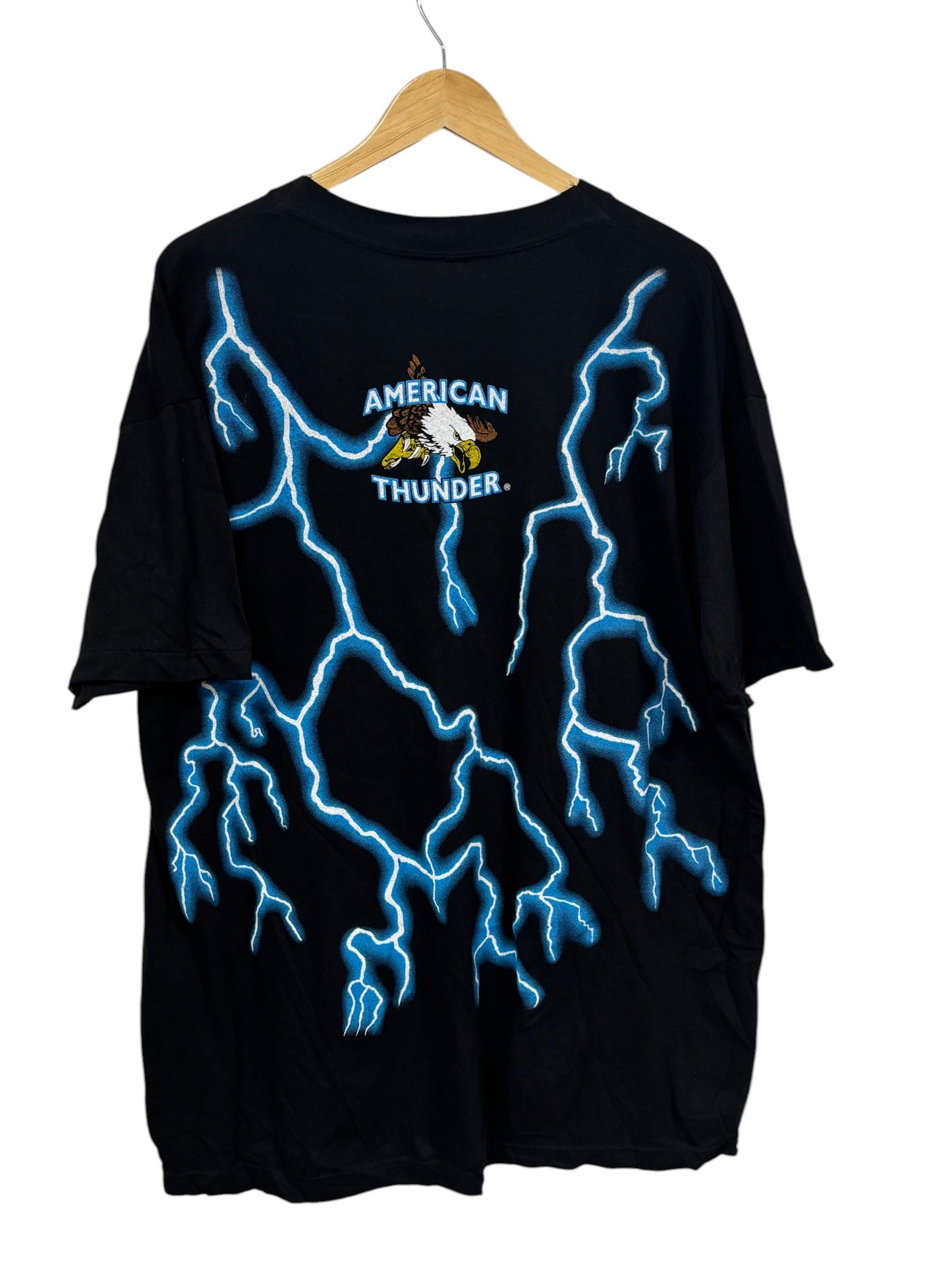 Vintage 90's American Thunder Southern Grace of God Biker Tee Size XL