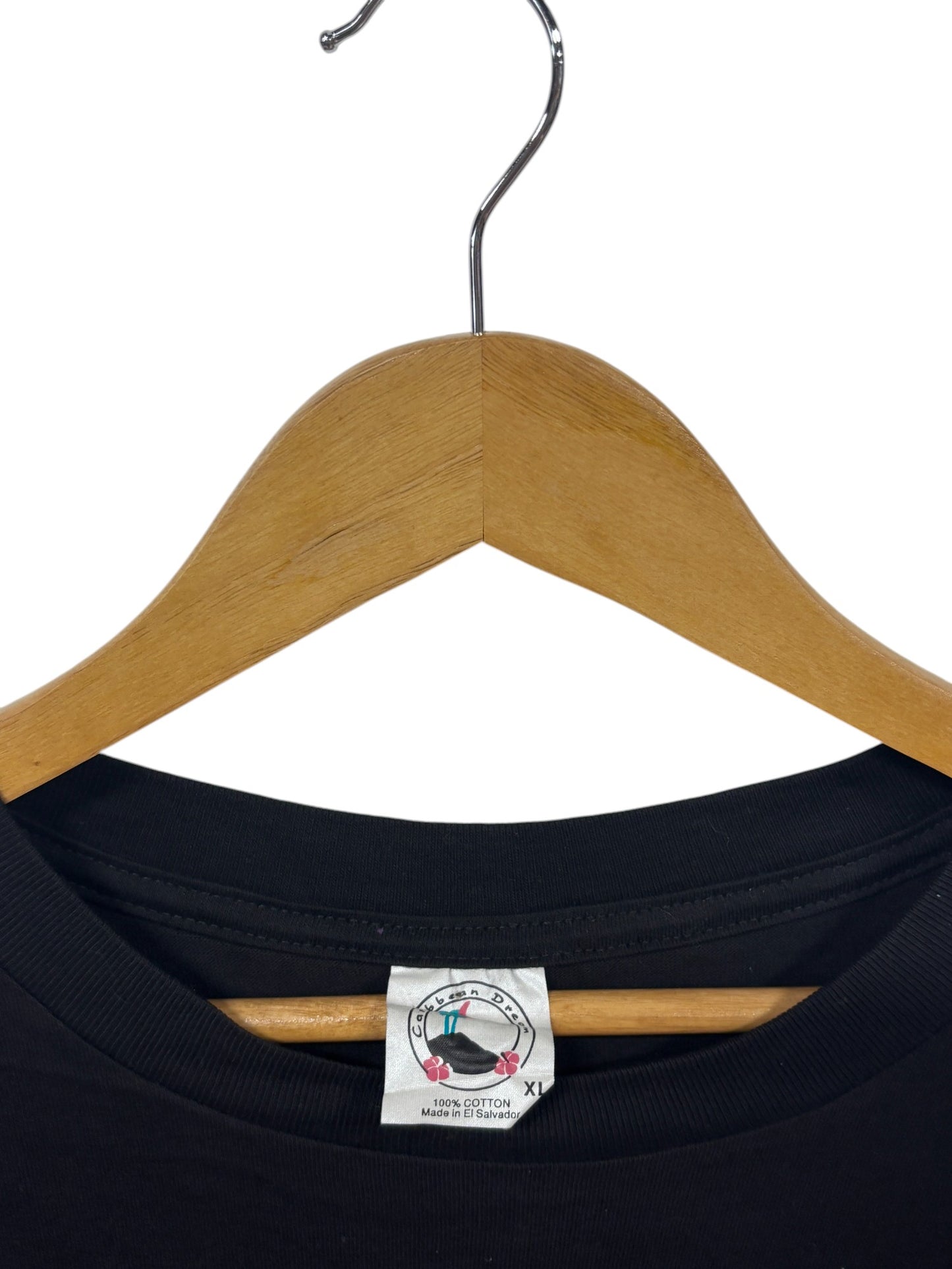 Vintage 90's American Thunder Junkyard Dog Biker AOP Tee Size XL