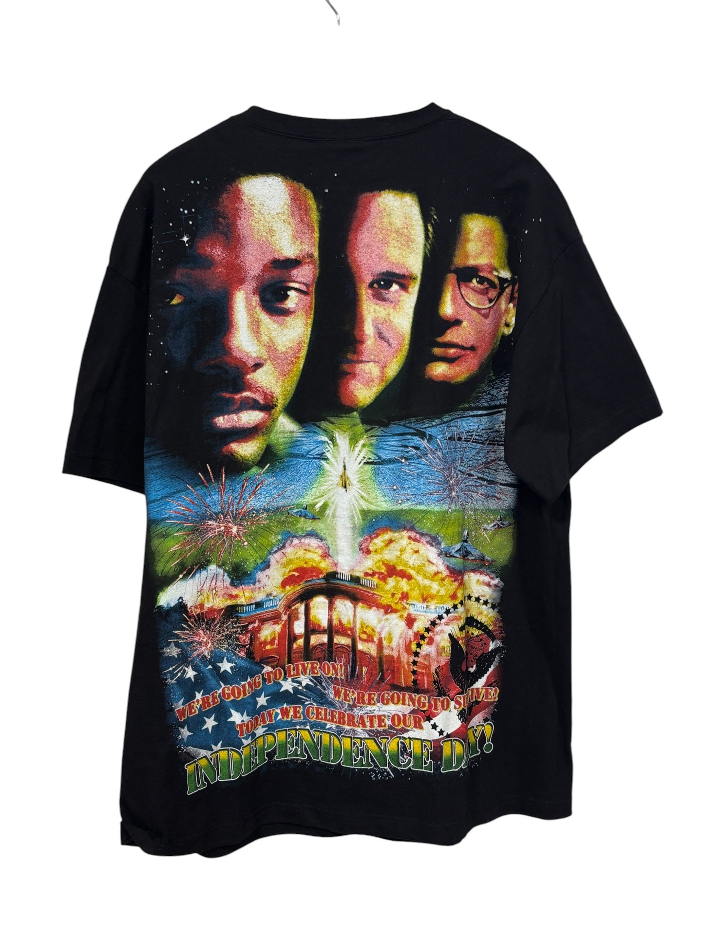Will Smith Independence Day Backstock Modern AOP Parking Lot Tee Size XL