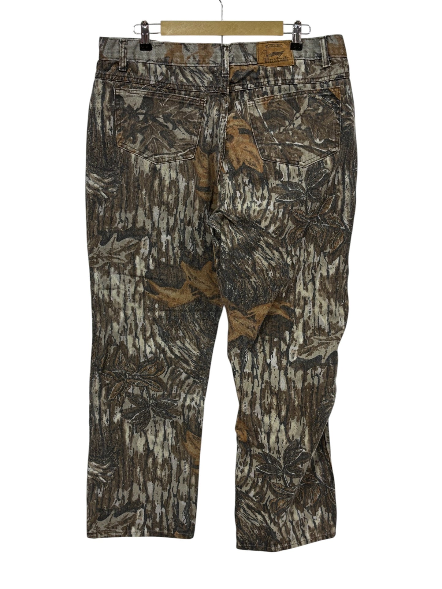 Vintage Duxback Hunting Woodland Camo Pants Size 38x30