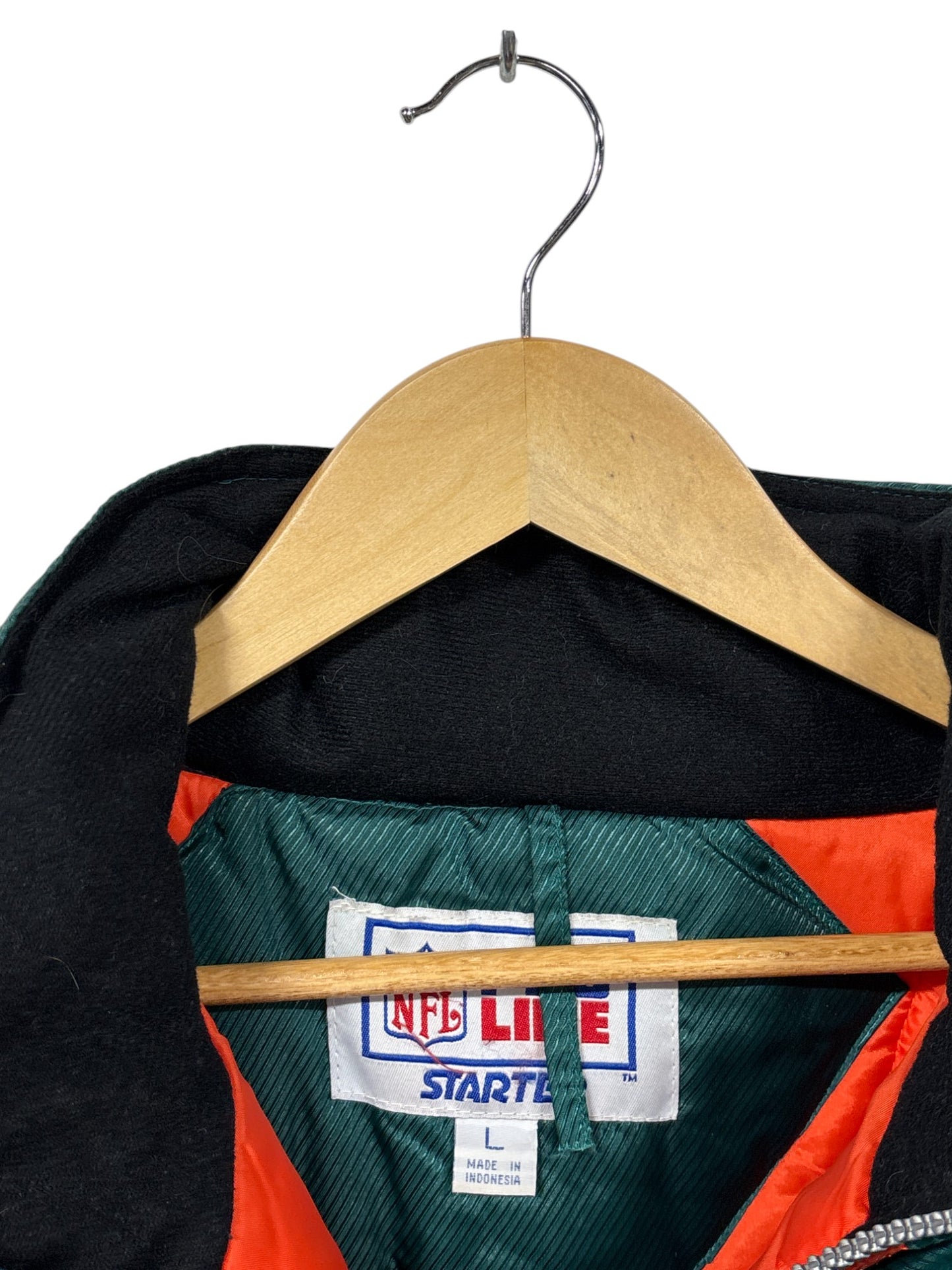 Vintage 90's Starter Pro Line Miami Dolphins Big Puffer Jacket Size Large