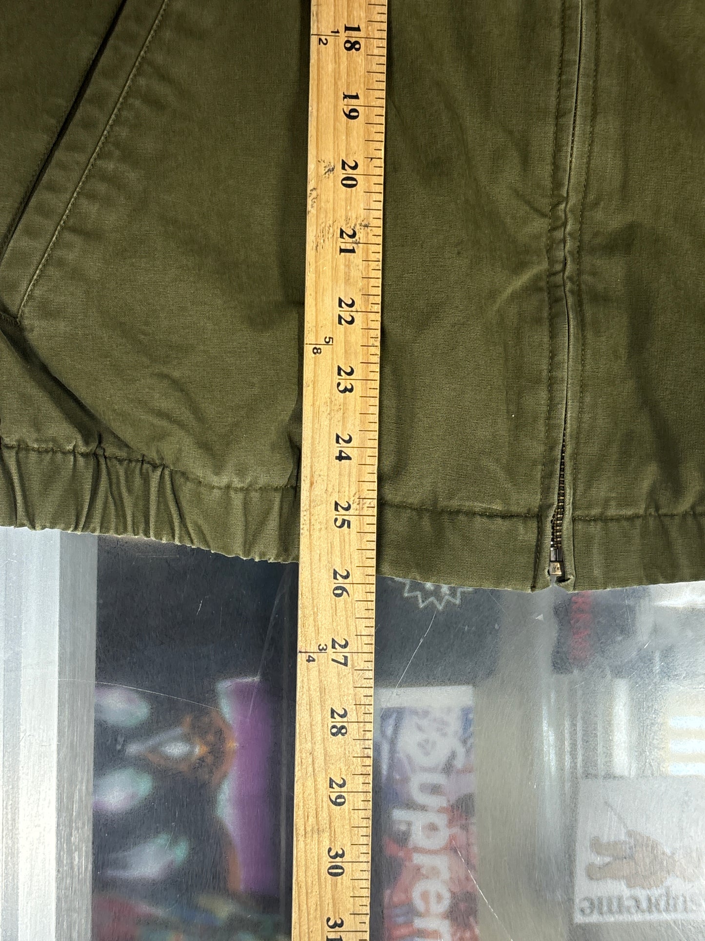 Vintage Polo Ralph Lauren Olive Green Harrington Jacket Size Large