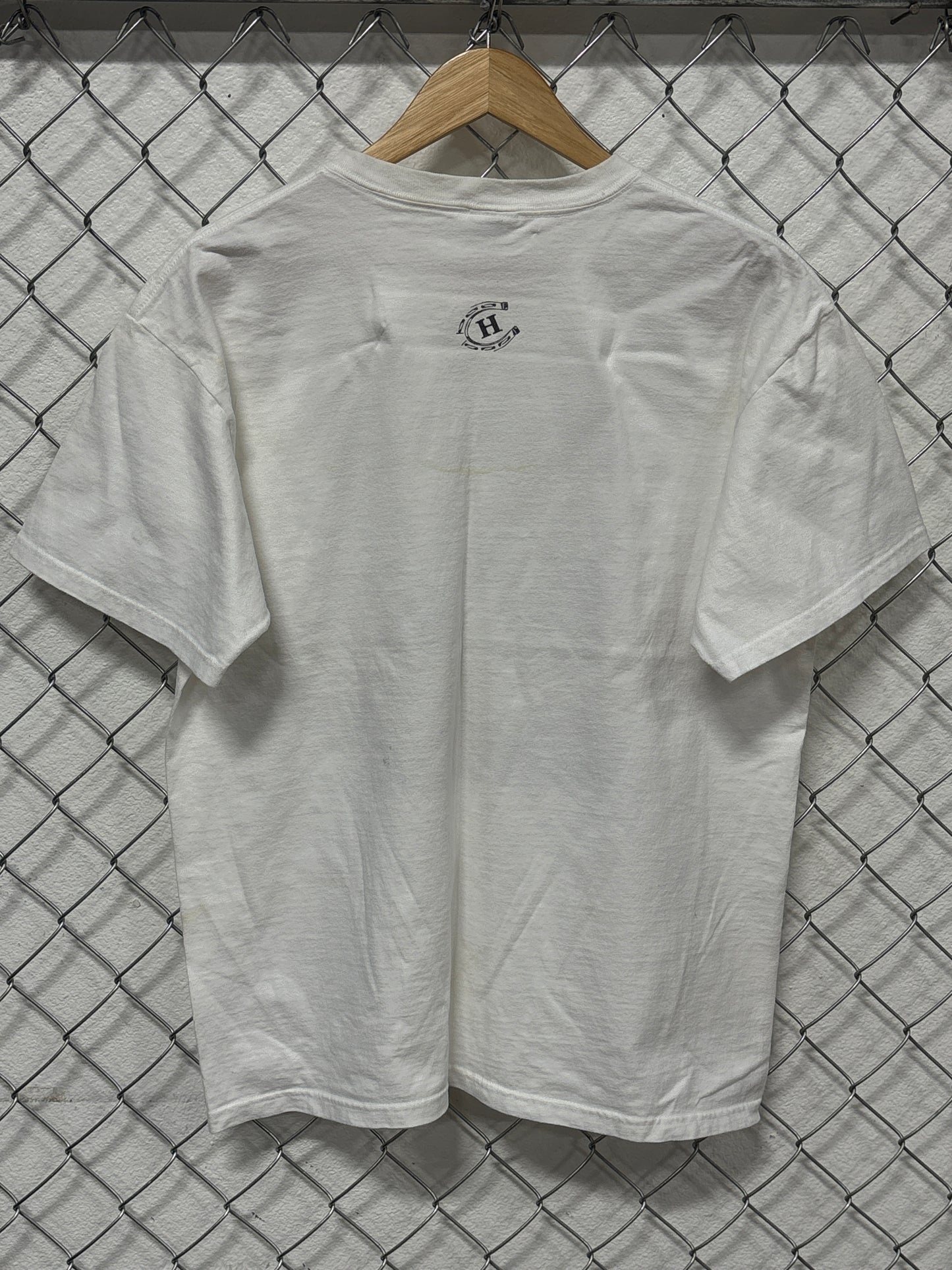 Vintage Y2K Billings Montana Burn the Point Hot Rod Tee Size Large