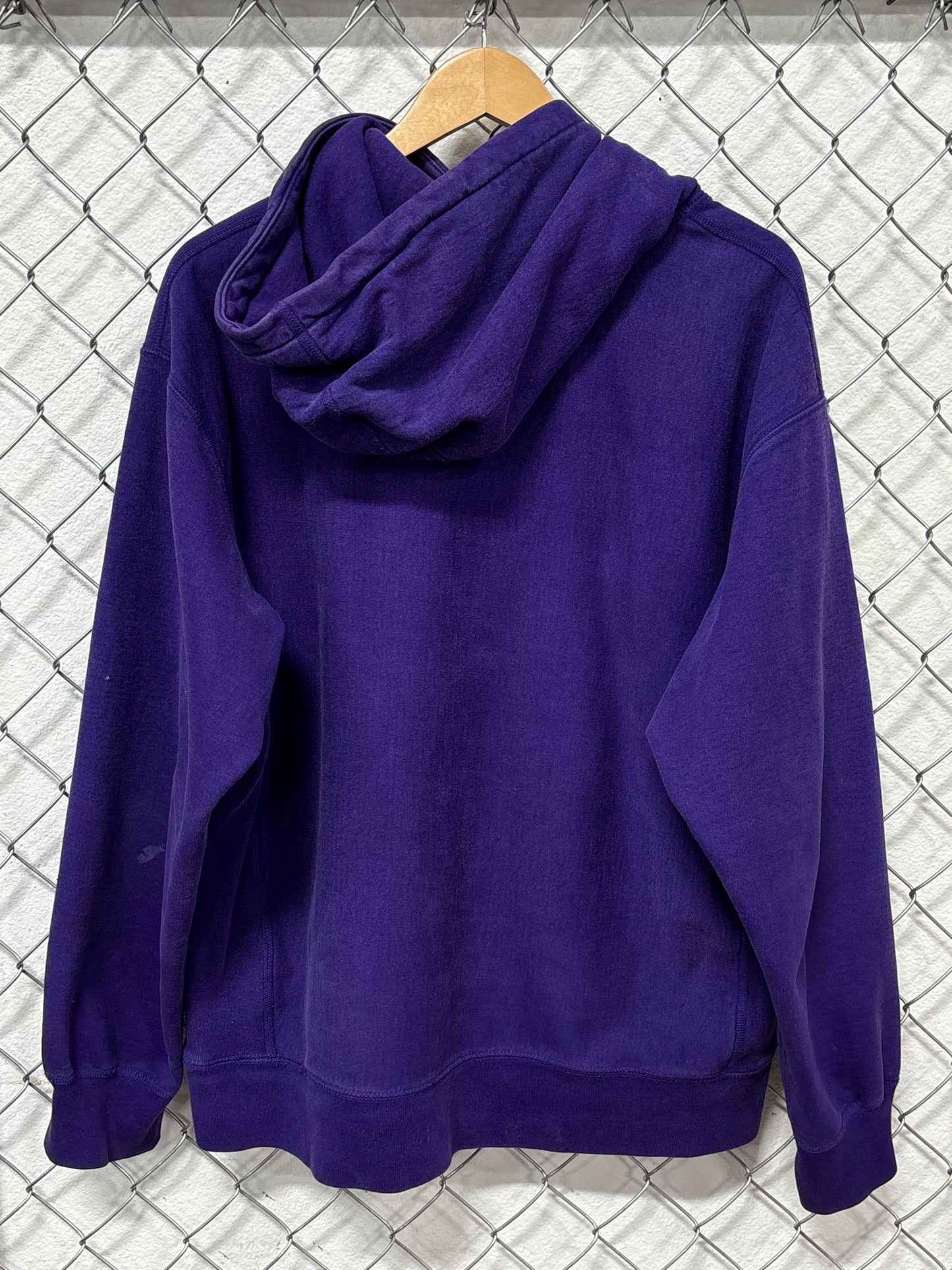 Supreme Purple Cross Box Logo Hoodie Size Large