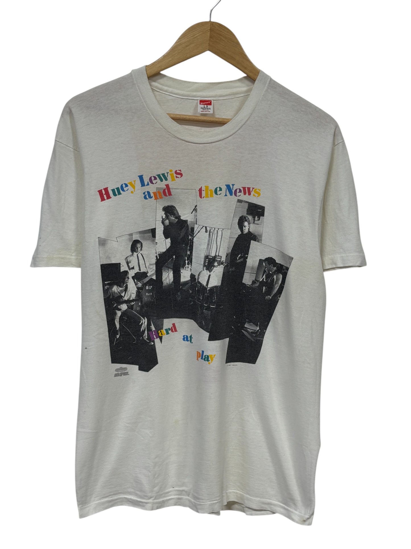 Vintage 1991 Huey Lewis and the News Concert Tour Tee Size Large