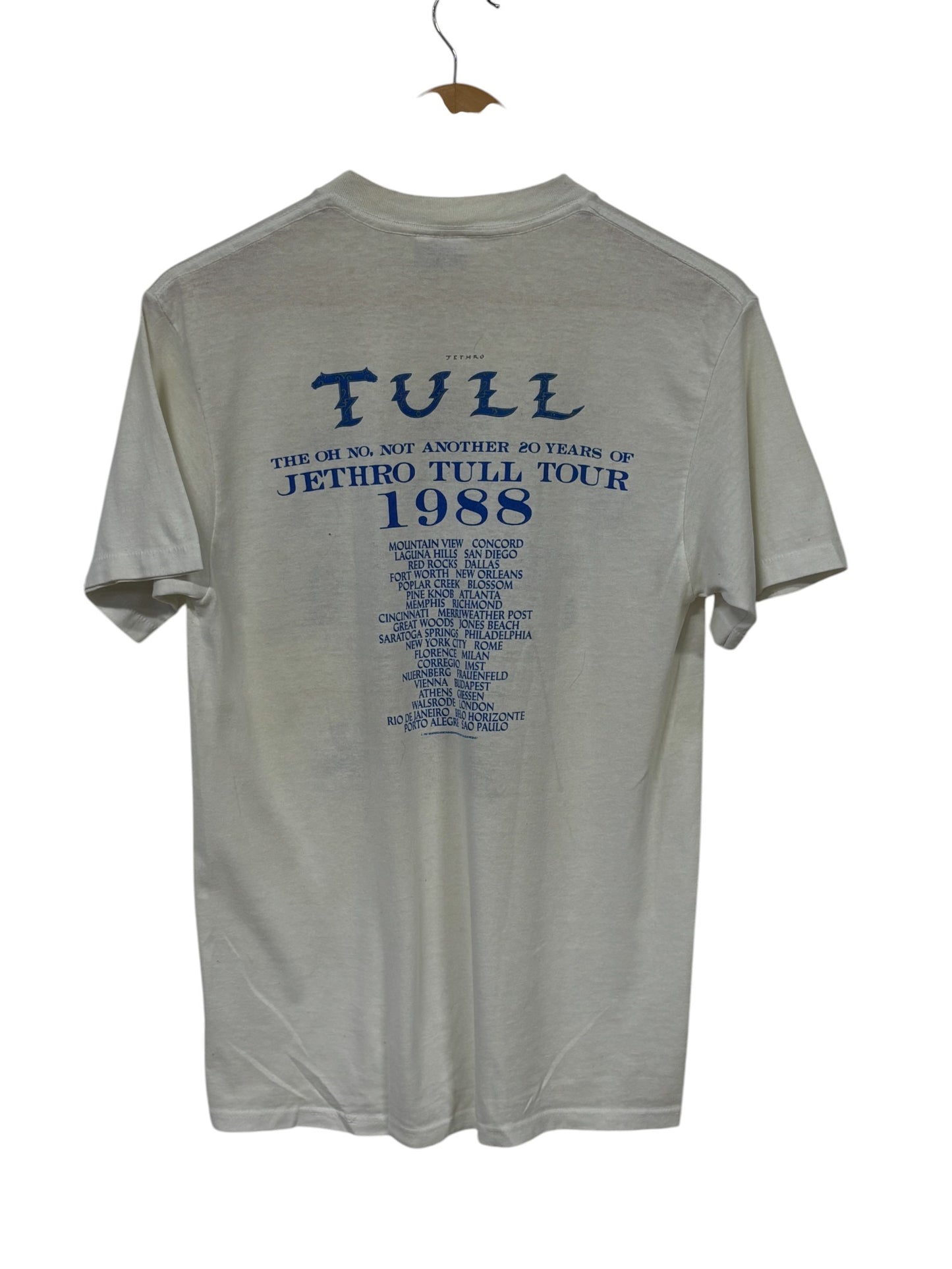 Vintage 1988 20 Years of Jethro Tull Concert Tour Tee Size Large