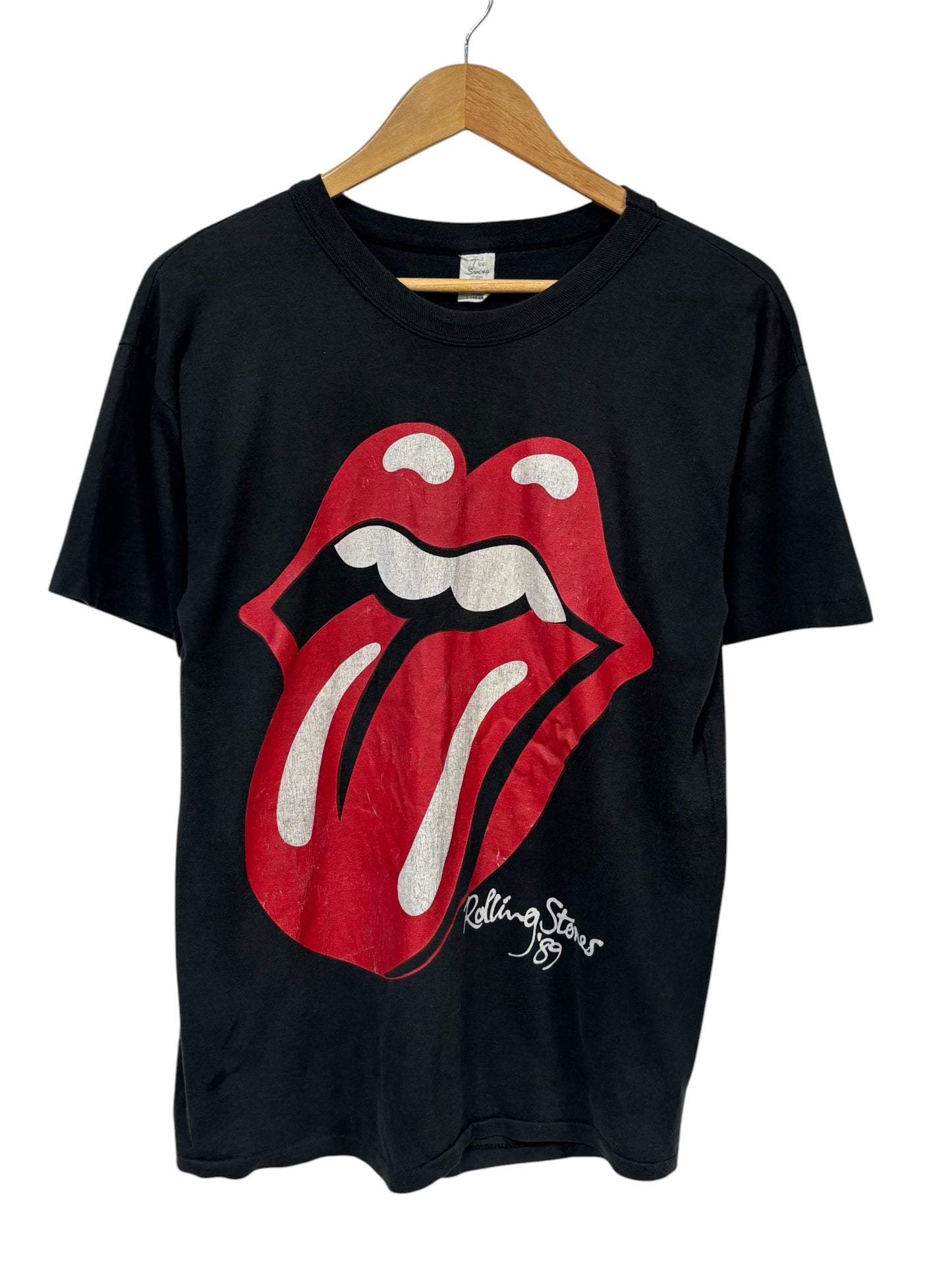 Vintage 1989 Rolling Stones Steel Wheels Concert Tour Band Tee Size Large